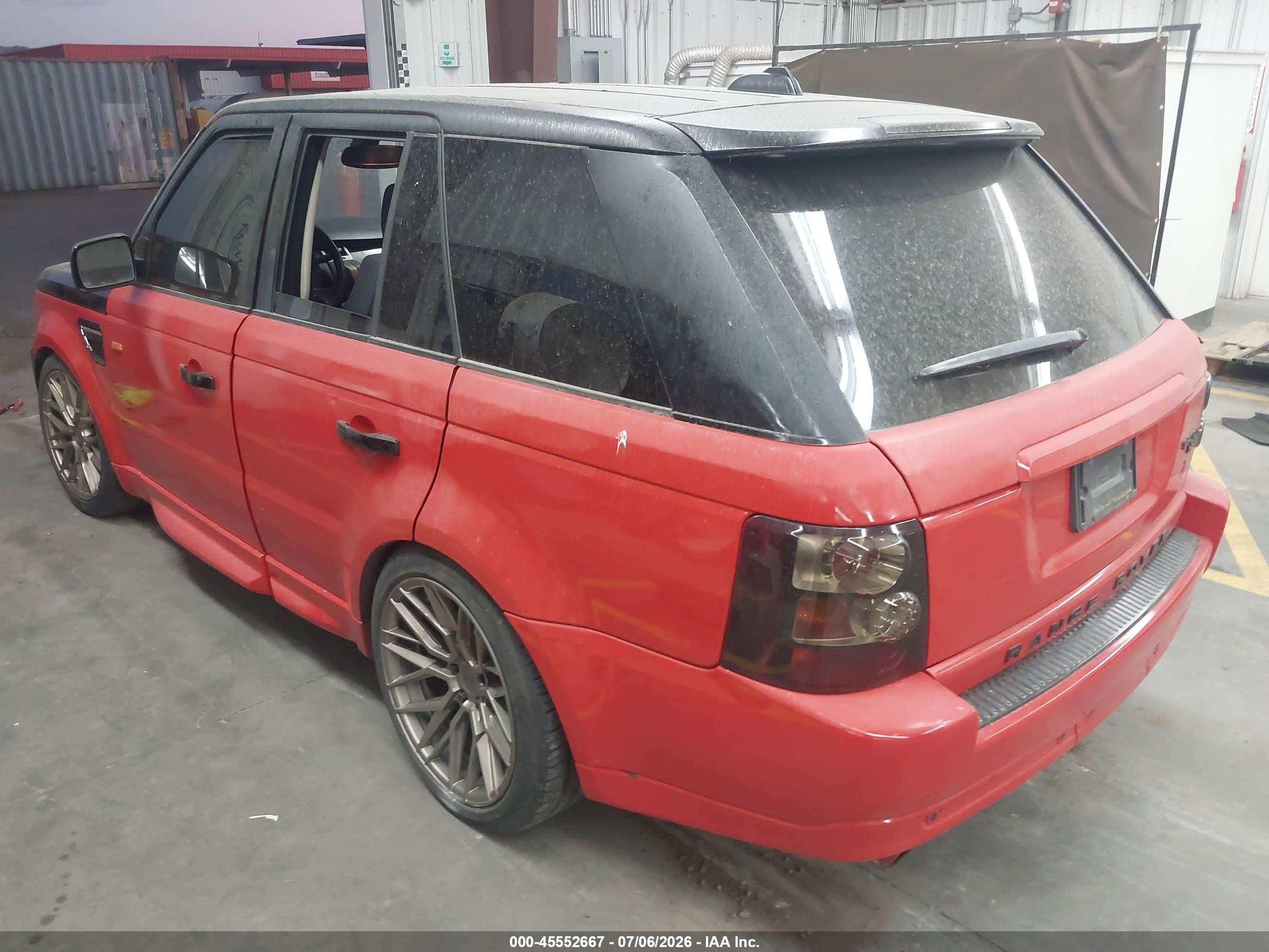 2006 Land Rover Range Rover Sport Hse Black vin: SALSF25426A949155