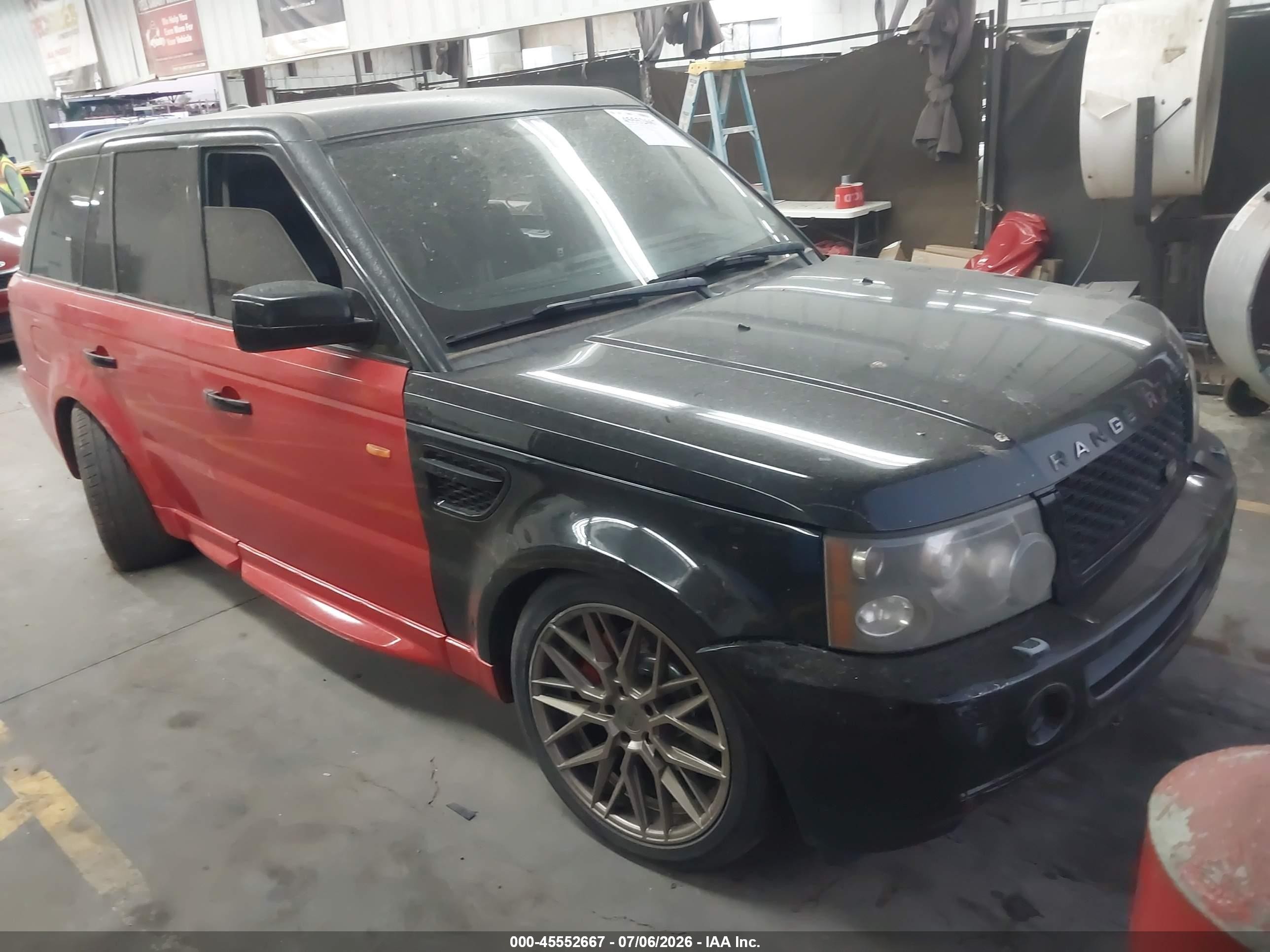 2006 Land Rover Range Rover Sport Hse Black vin: SALSF25426A949155