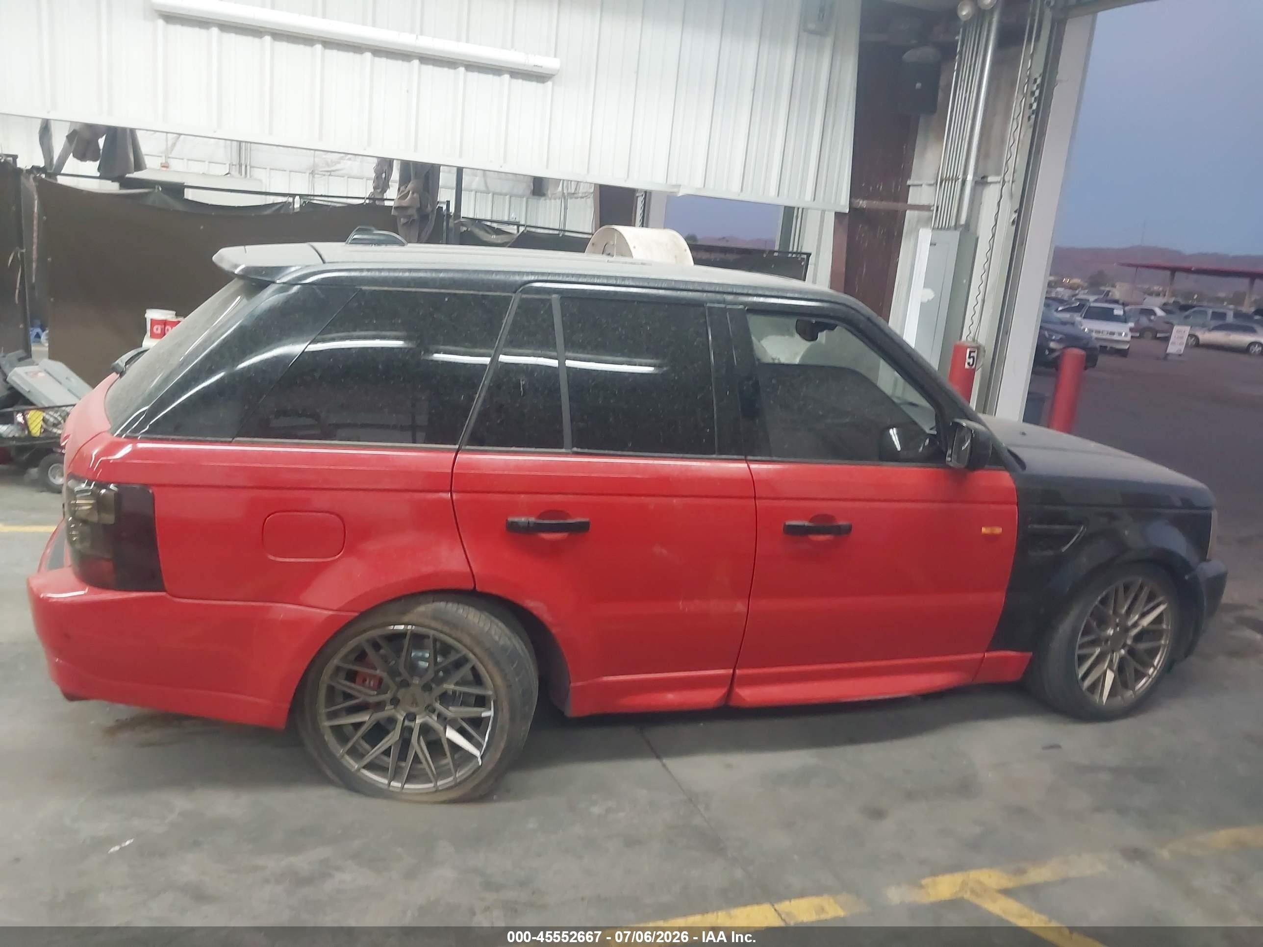 2006 Land Rover Range Rover Sport Hse Black vin: SALSF25426A949155