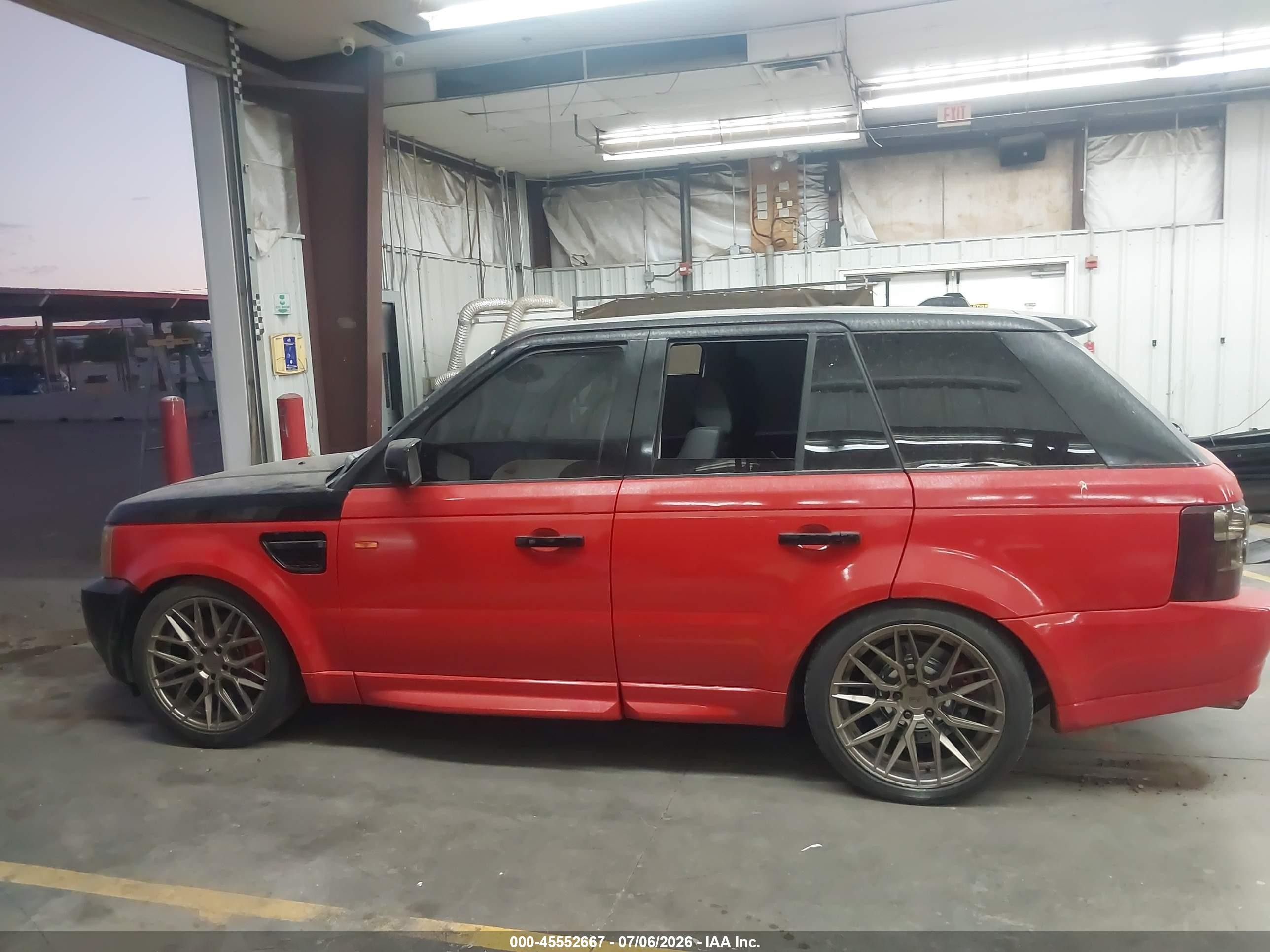 2006 Land Rover Range Rover Sport Hse Black vin: SALSF25426A949155