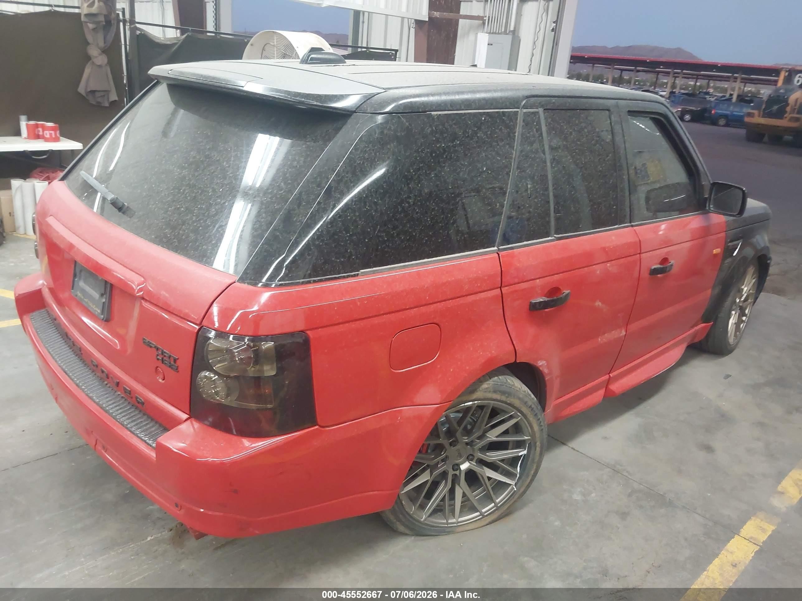 2006 Land Rover Range Rover Sport Hse Black vin: SALSF25426A949155