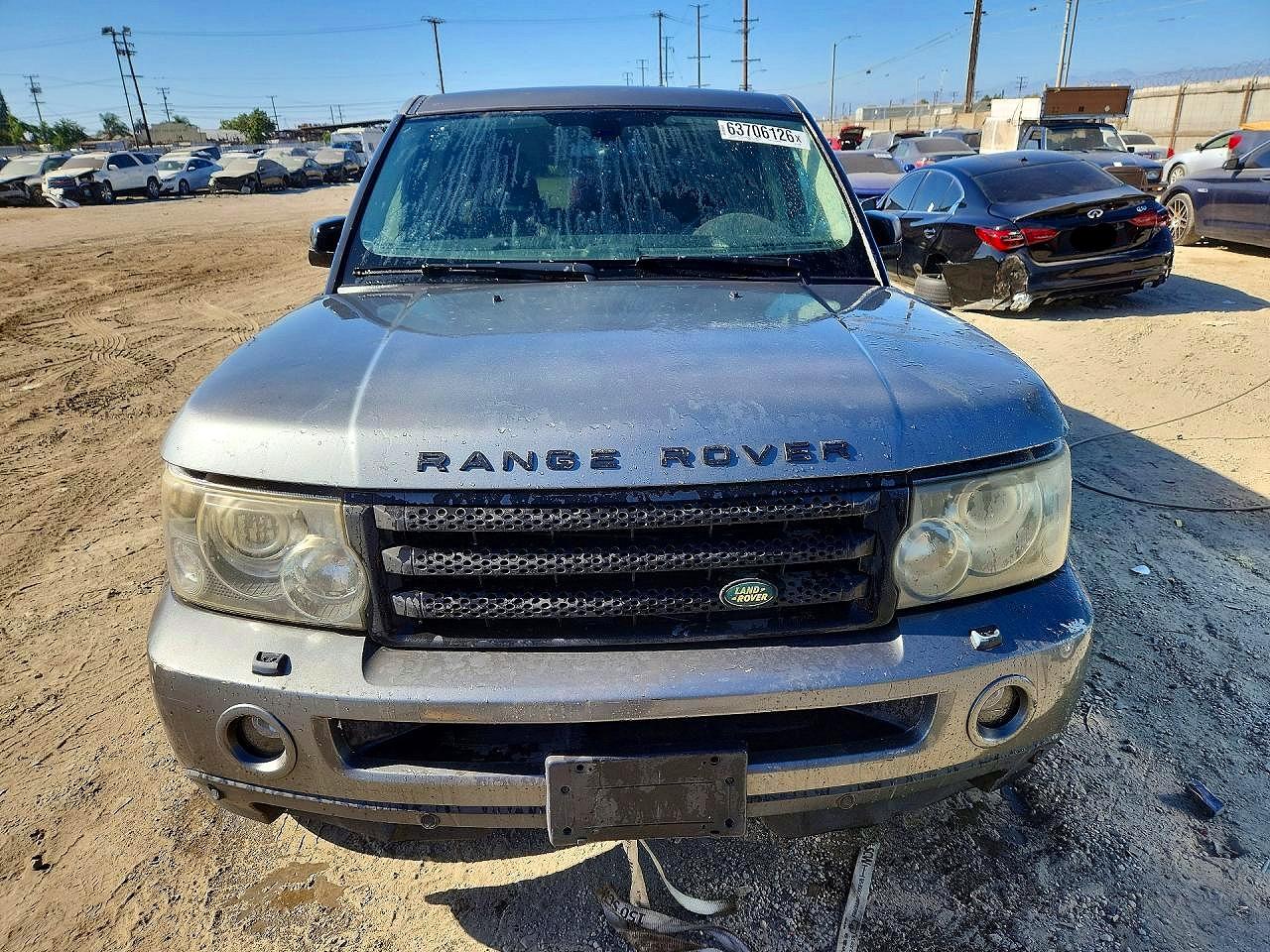 2008 Land Rover Range Rover Sport Hse Gray vin: SALSF25428A170048