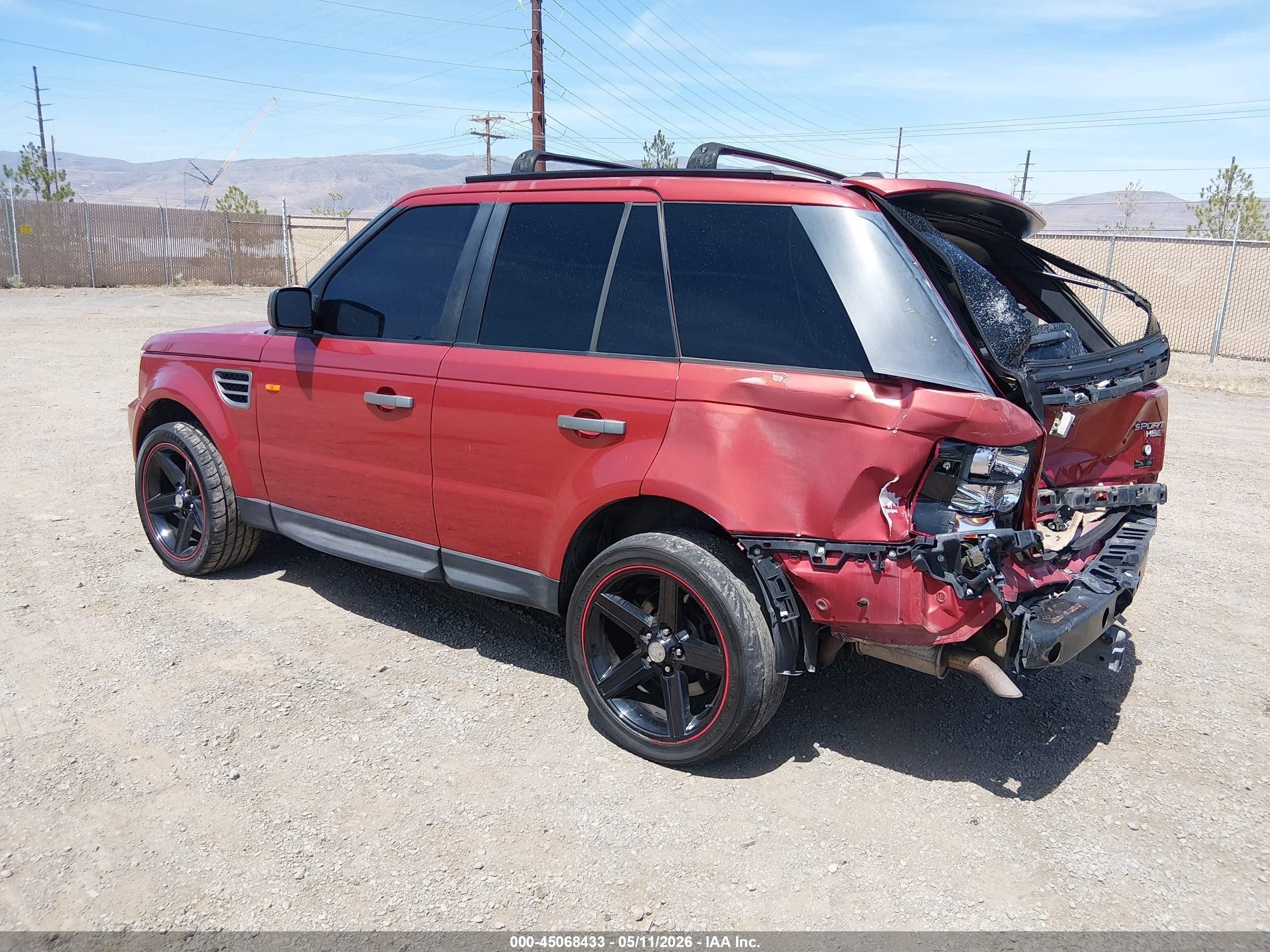 2007 Land Rover Range Rover Sport Hse Красный vin: SALSF25437A108303