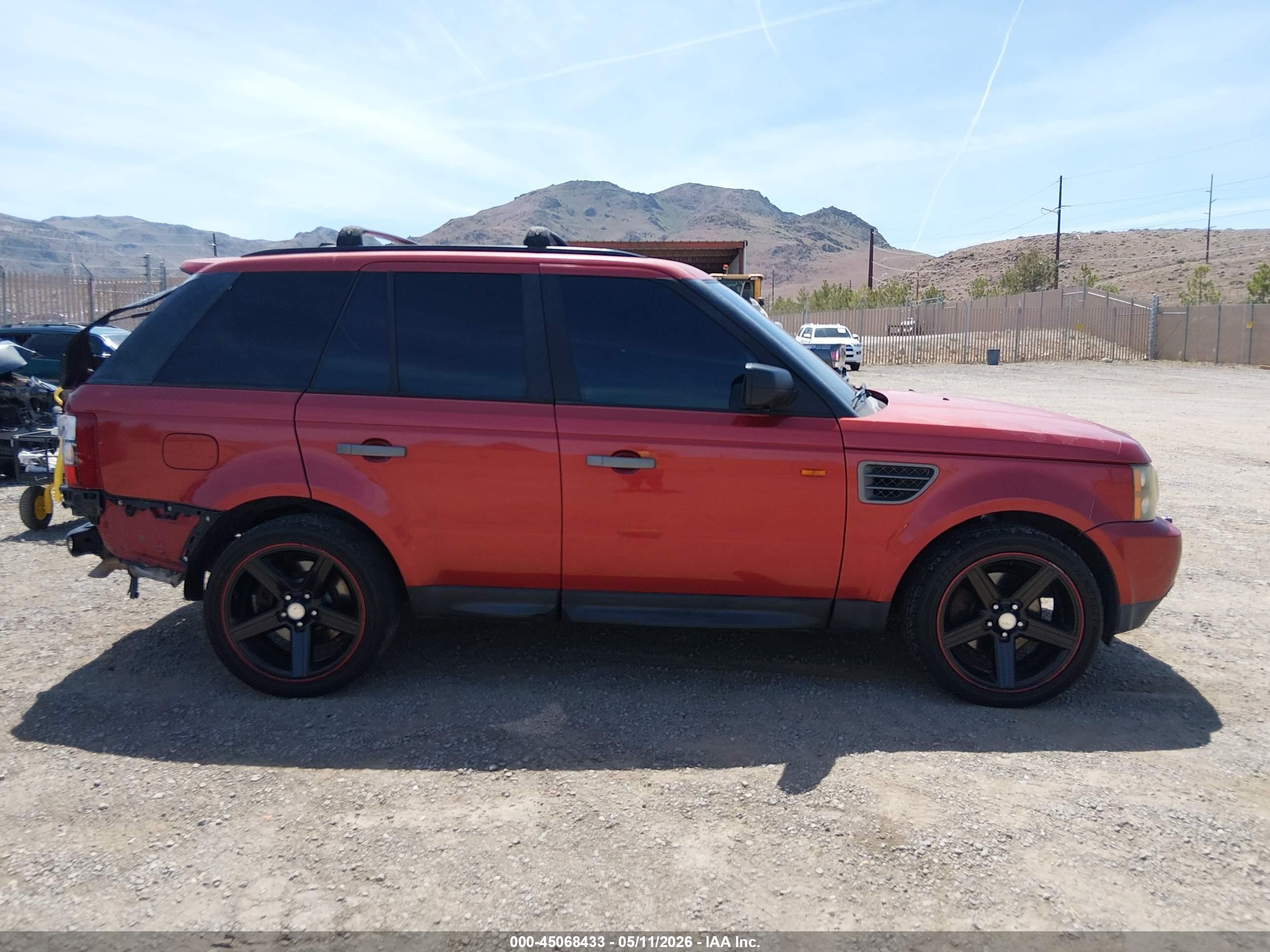 2007 Land Rover Range Rover Sport Hse Красный vin: SALSF25437A108303