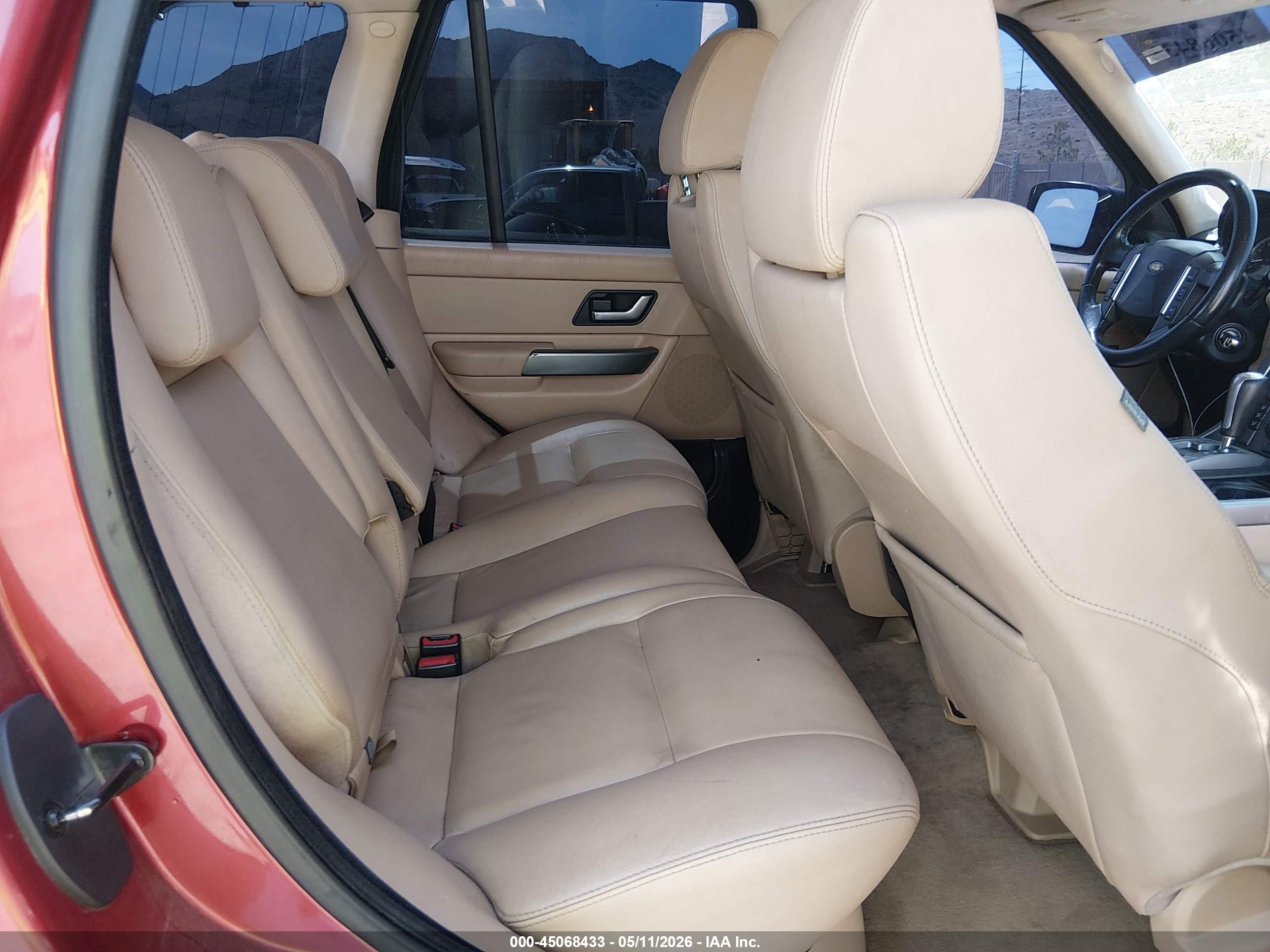 2007 Land Rover Range Rover Sport Hse Красный vin: SALSF25437A108303