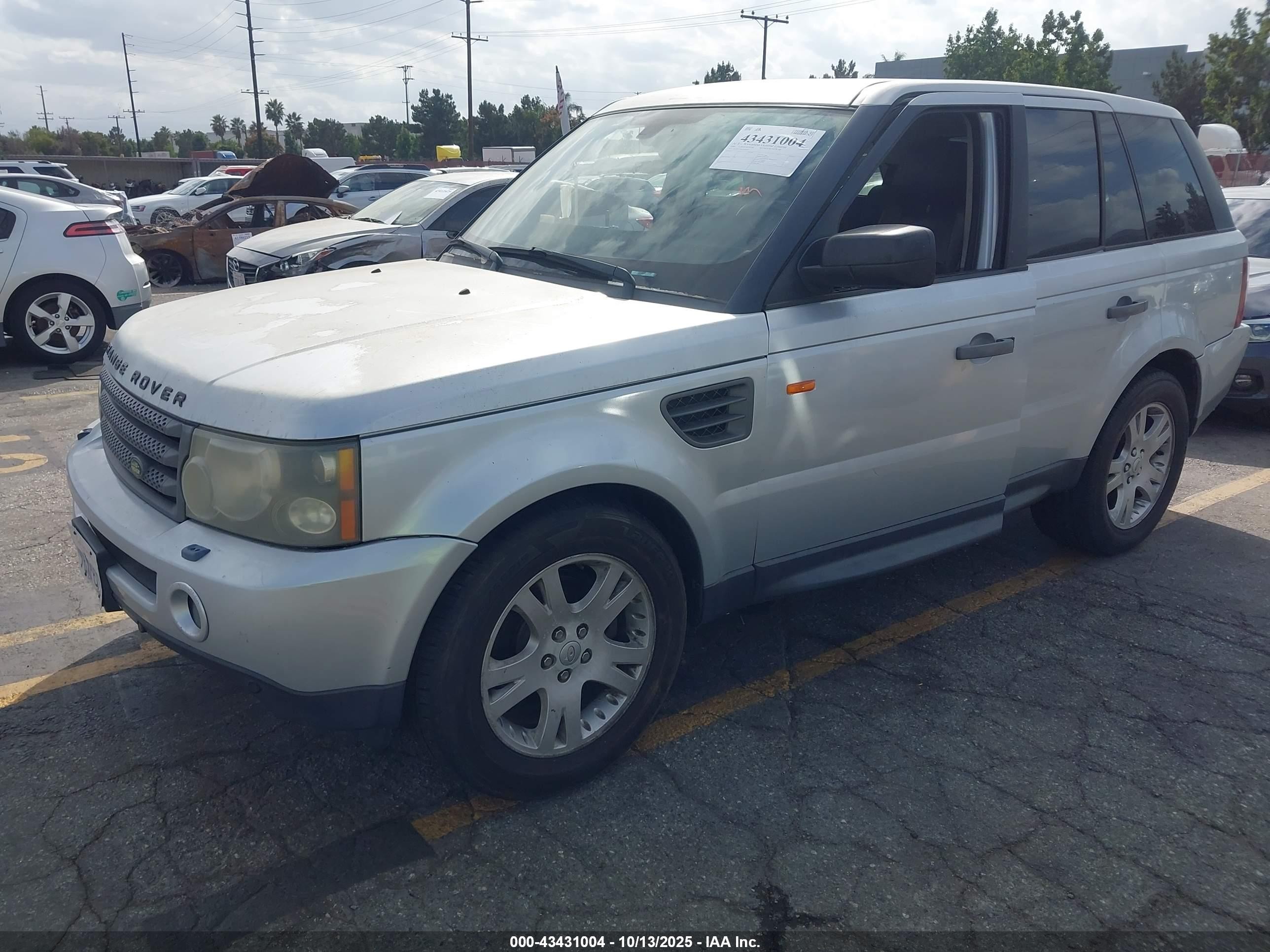 2006 Land Rover Range Rover Sport Hse Серебряный vin: SALSF25446A960593