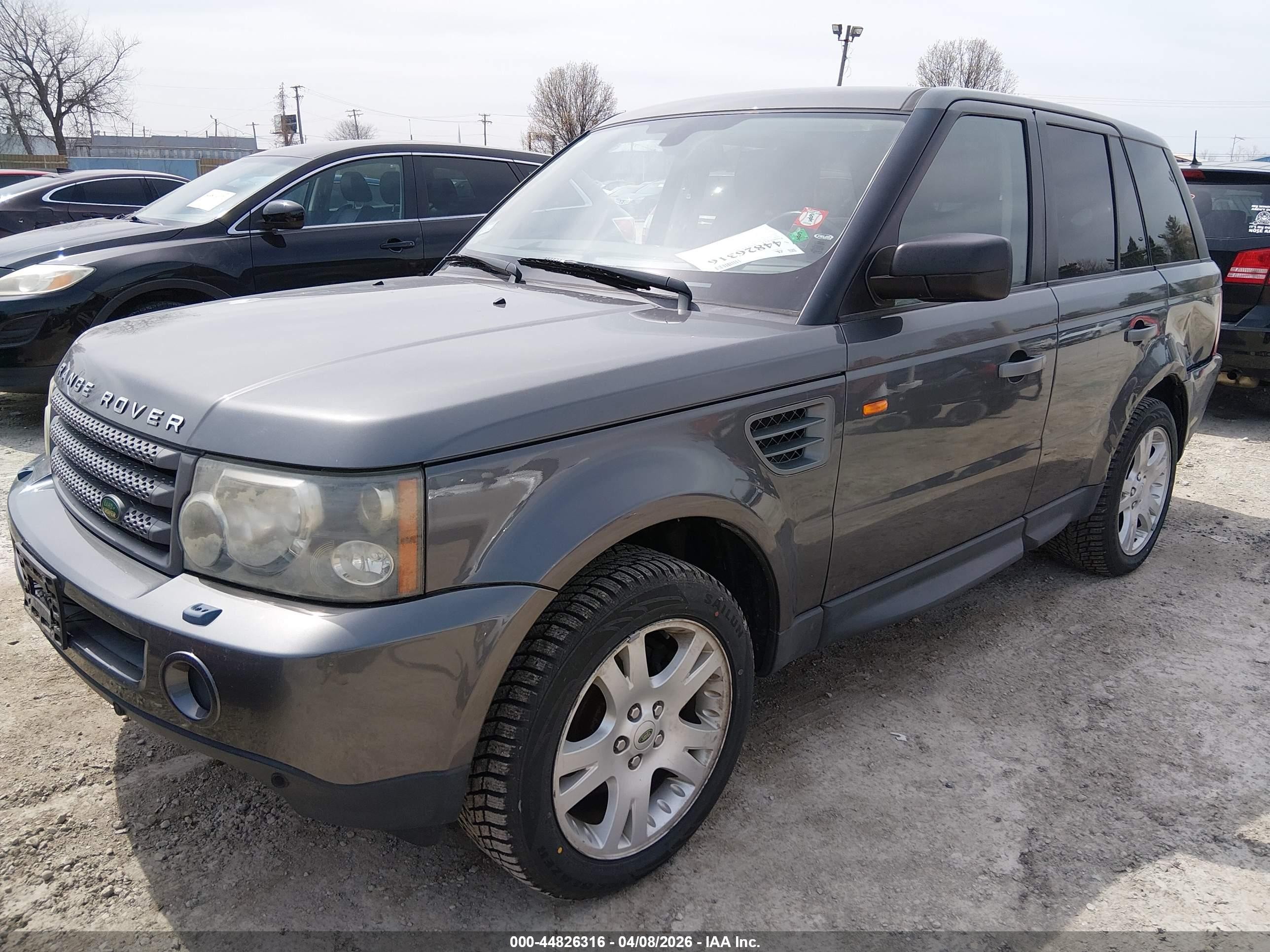 2006 Land Rover Range Rover Sport Hse Gray vin: SALSF25466A957436