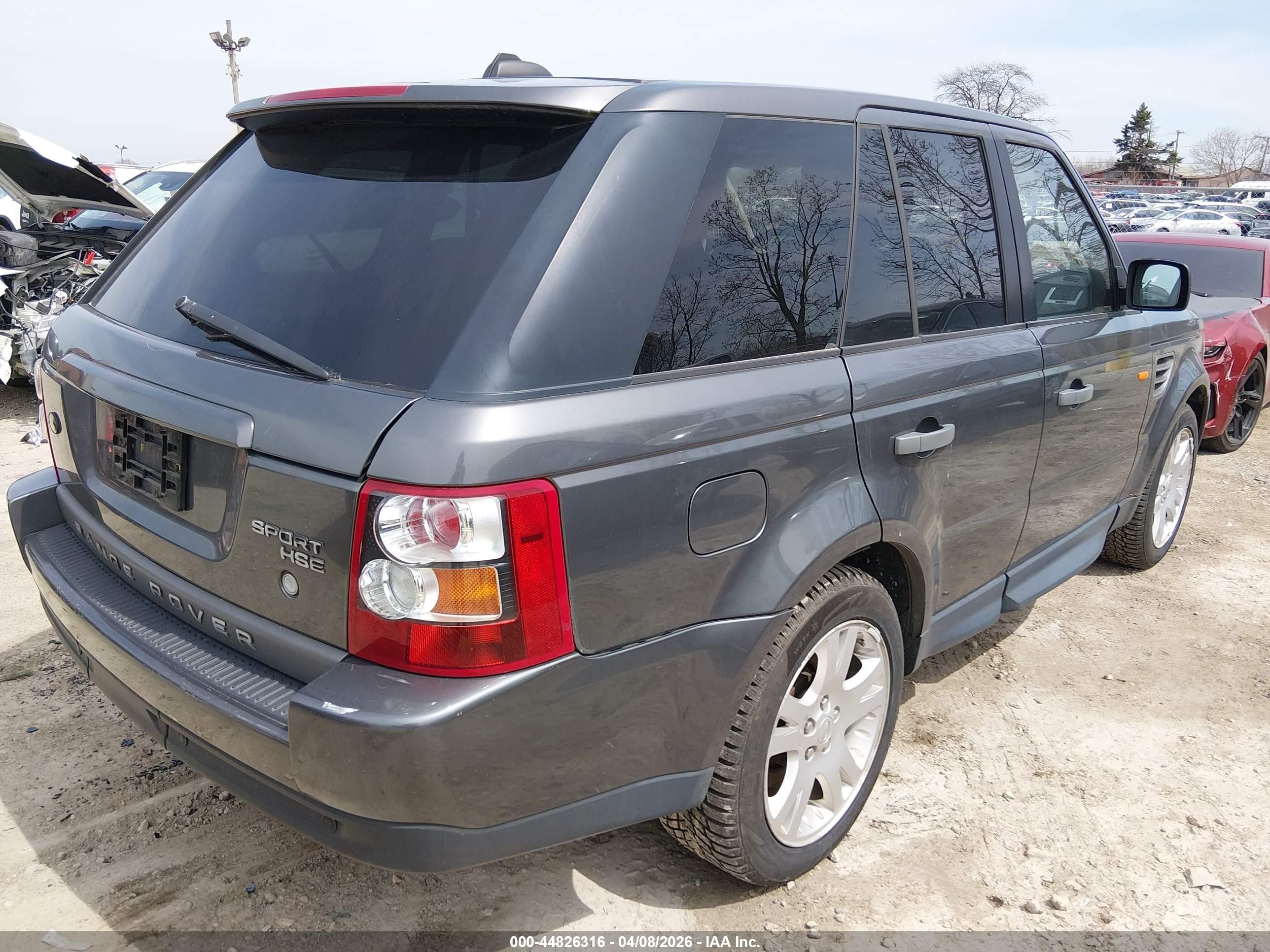 2006 Land Rover Range Rover Sport Hse Gray vin: SALSF25466A957436