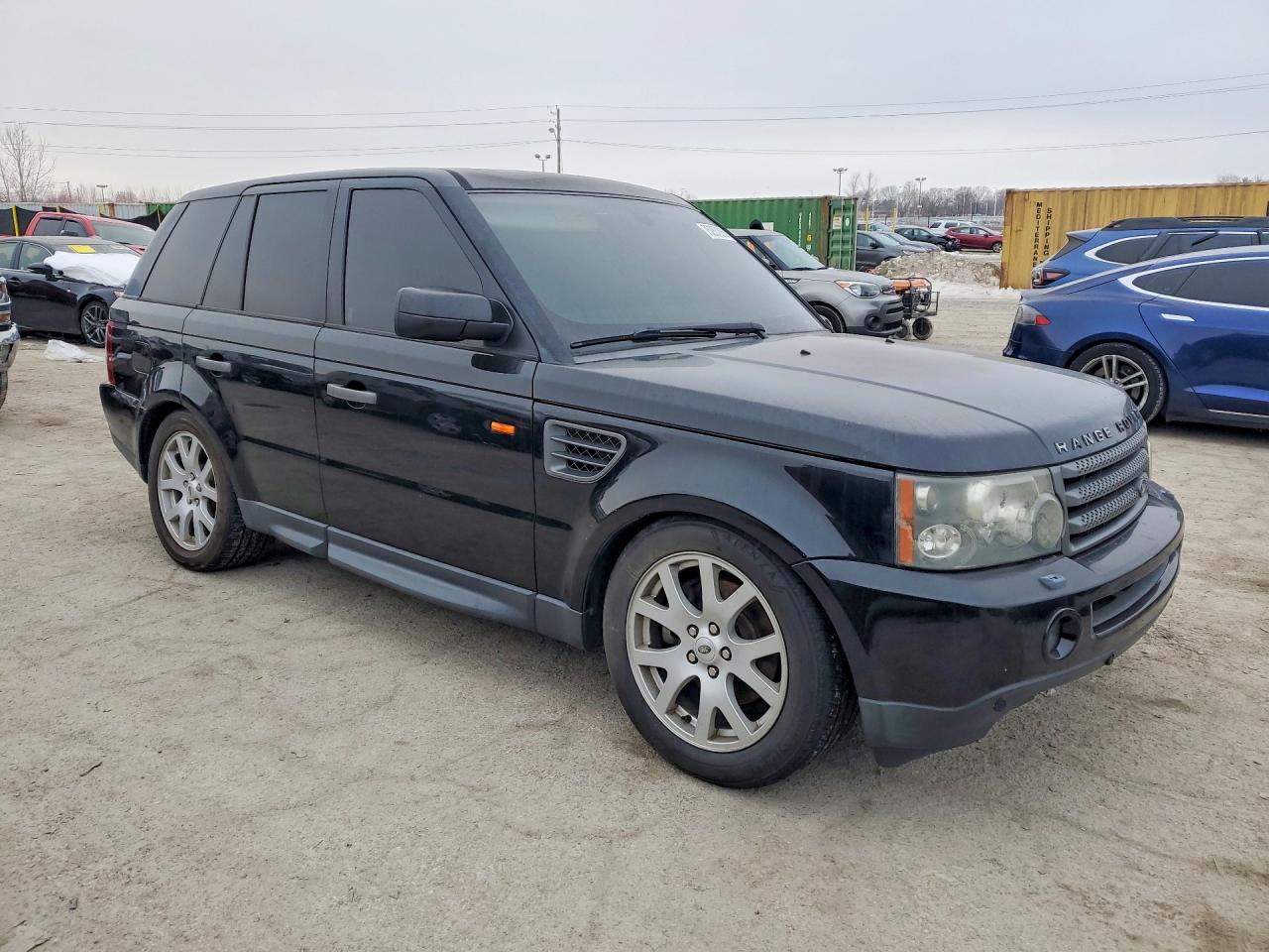 2008 Land Rover Range Rover Sport Hse Black vin: SALSF25468A151163