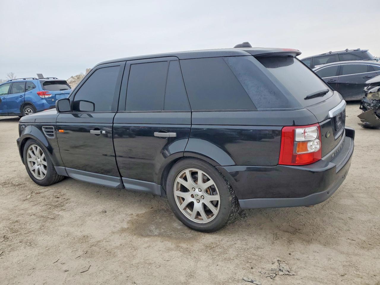 2008 Land Rover Range Rover Sport Hse Black vin: SALSF25468A151163