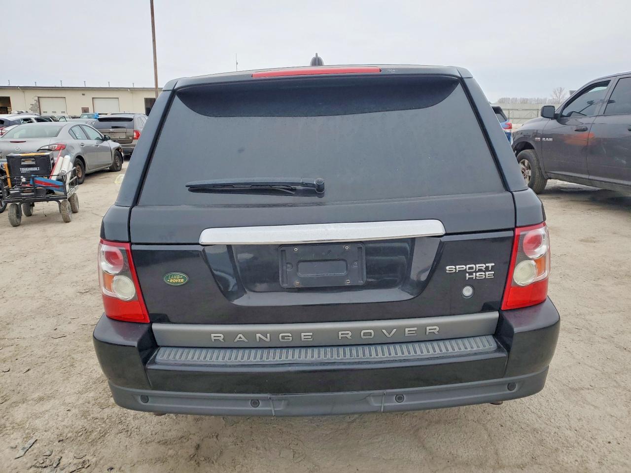 2008 Land Rover Range Rover Sport Hse Black vin: SALSF25468A151163