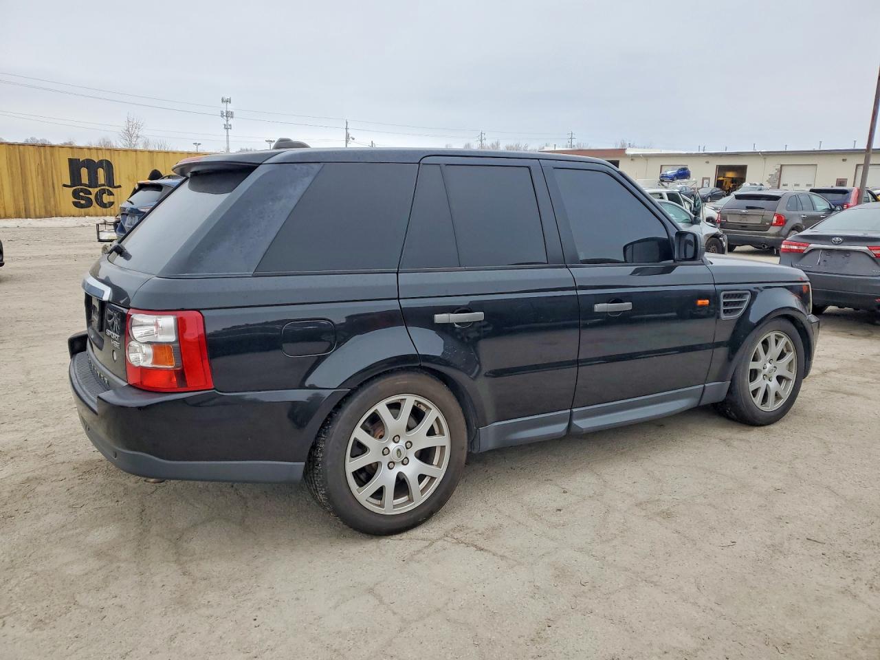 2008 Land Rover Range Rover Sport Hse Black vin: SALSF25468A151163