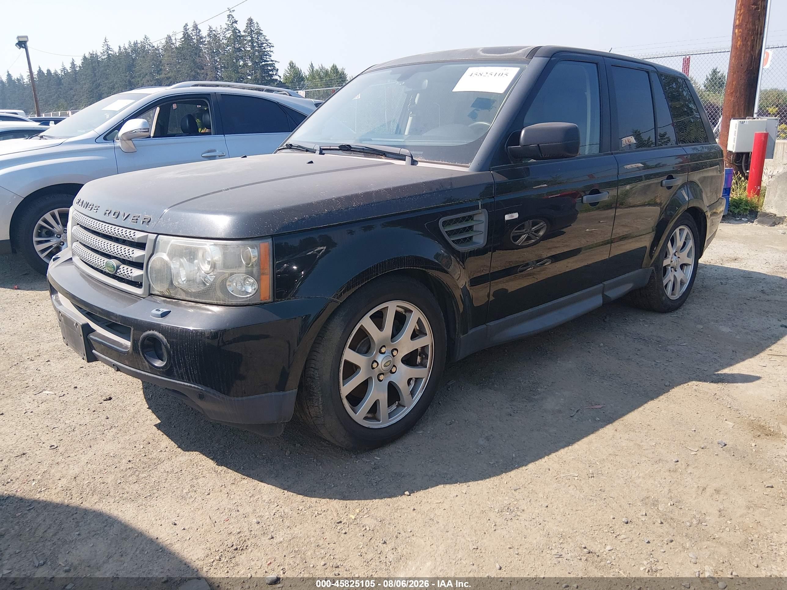 2009 Land Rover Range Rover Sport Hse Black vin: SALSF25469A212321