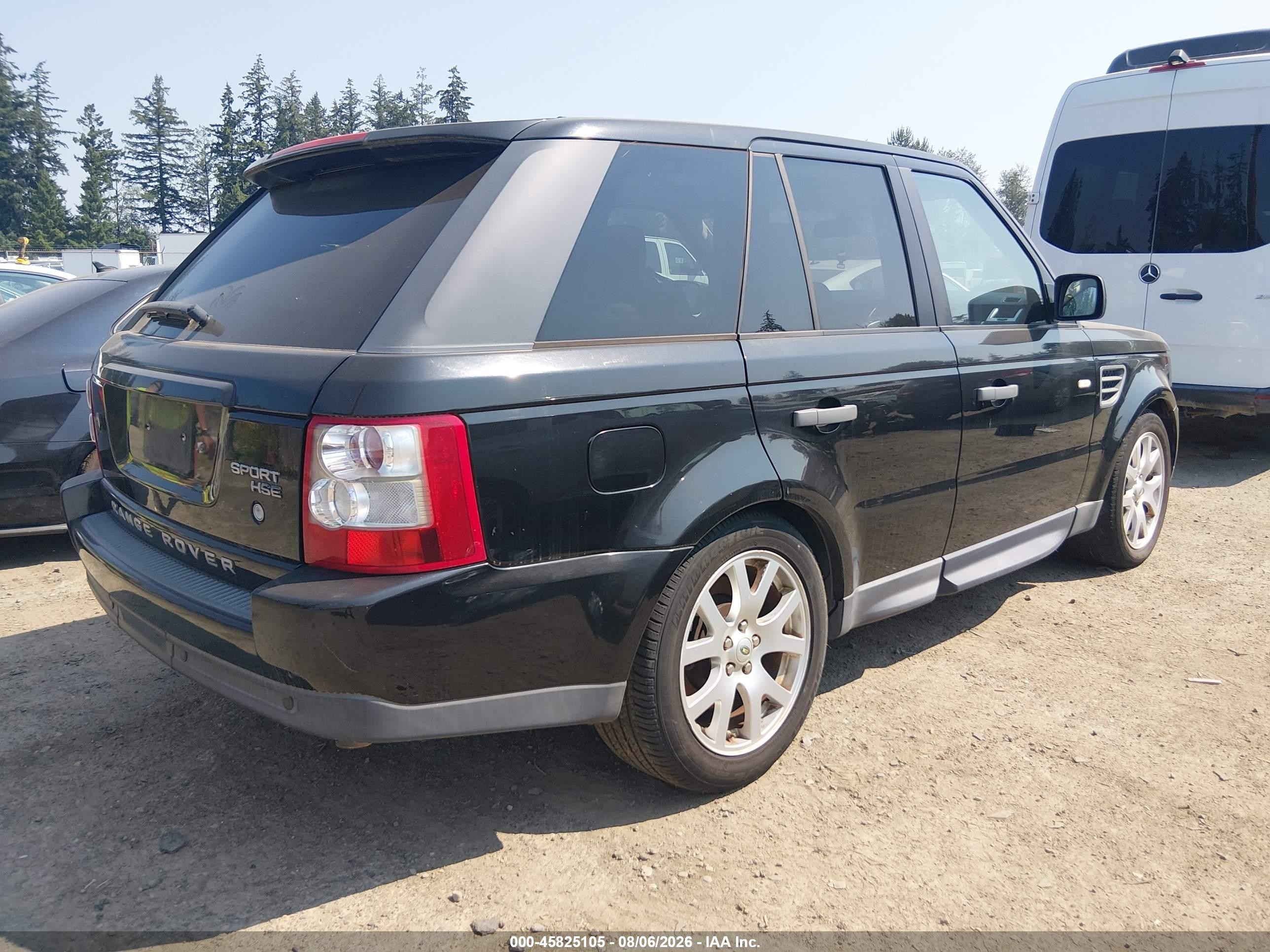 2009 Land Rover Range Rover Sport Hse Black vin: SALSF25469A212321