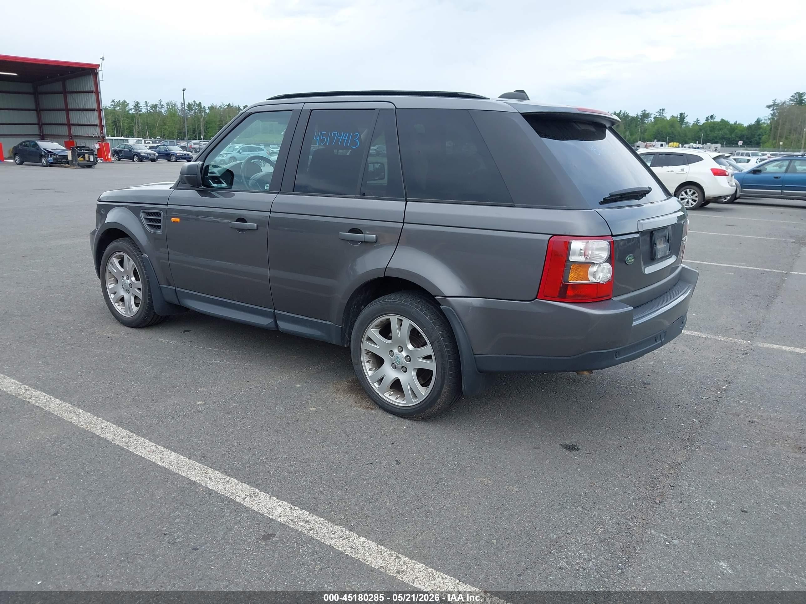2006 Land Rover Range Rover Sport Hse Gray vin: SALSF25476A972091