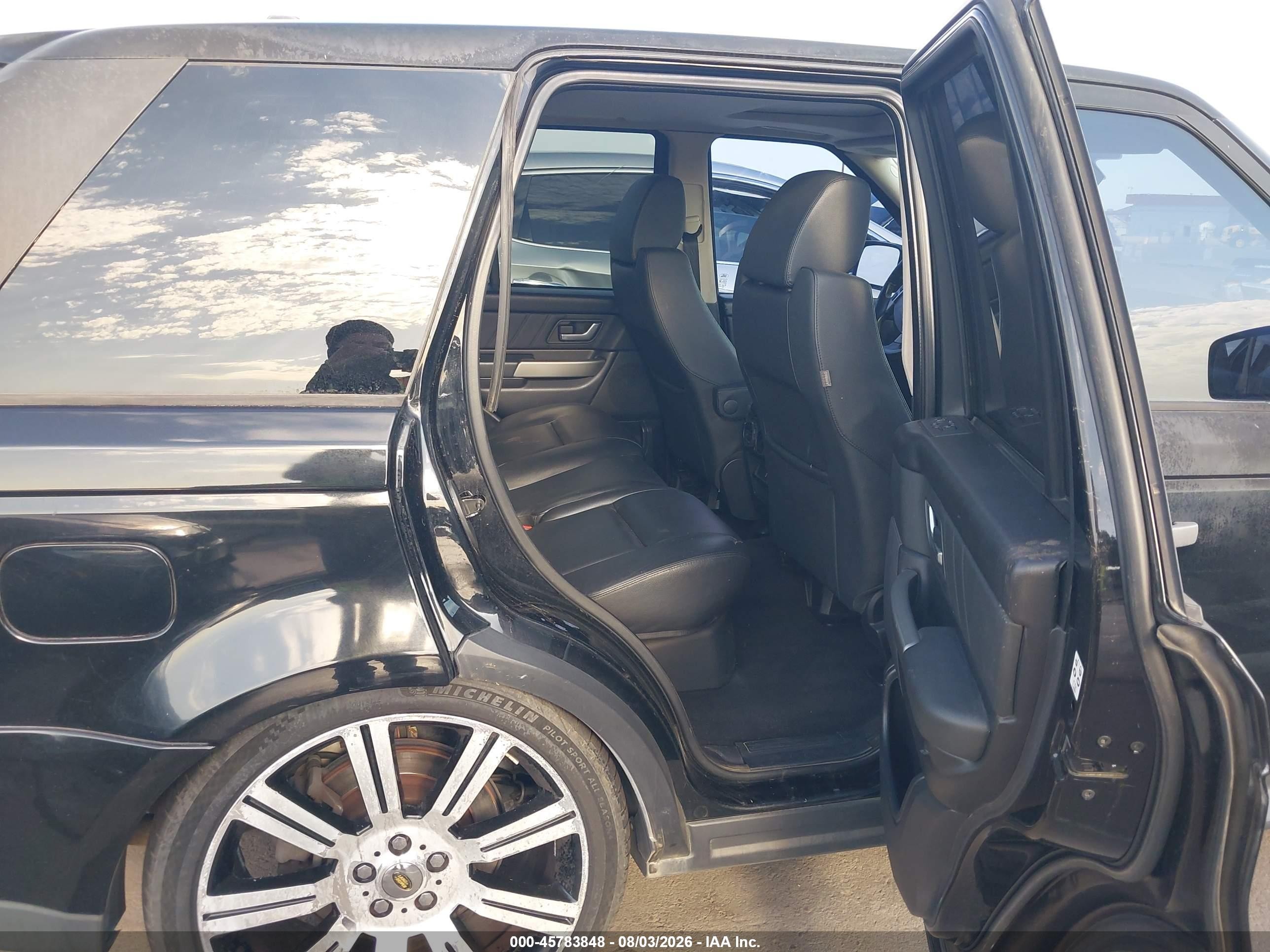 2008 Land Rover Range Rover Sport Hse Black vin: SALSF25478A176797