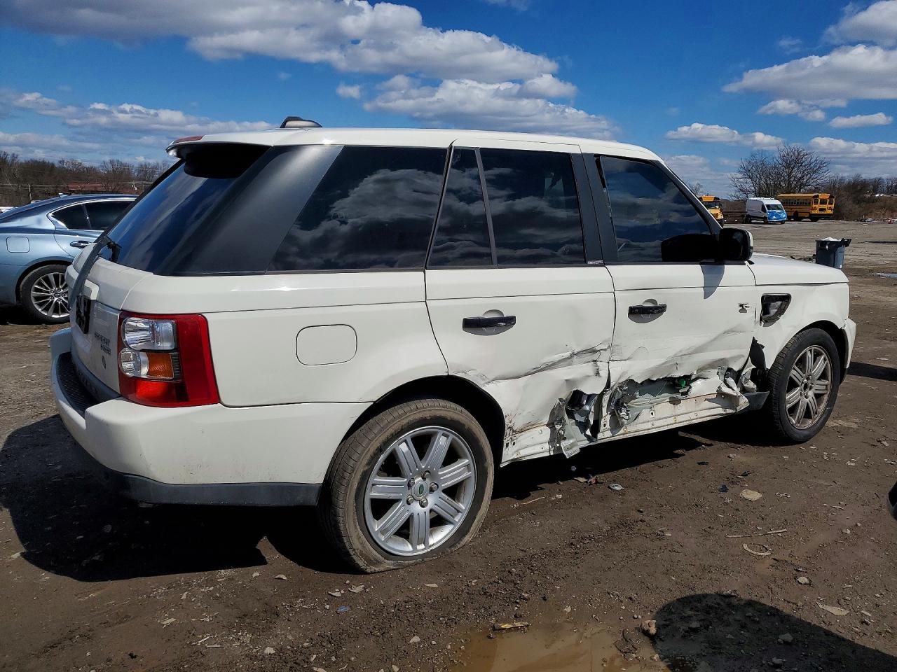 2008 Land Rover Range Rover Sport Hse White vin: SALSF25478A188111