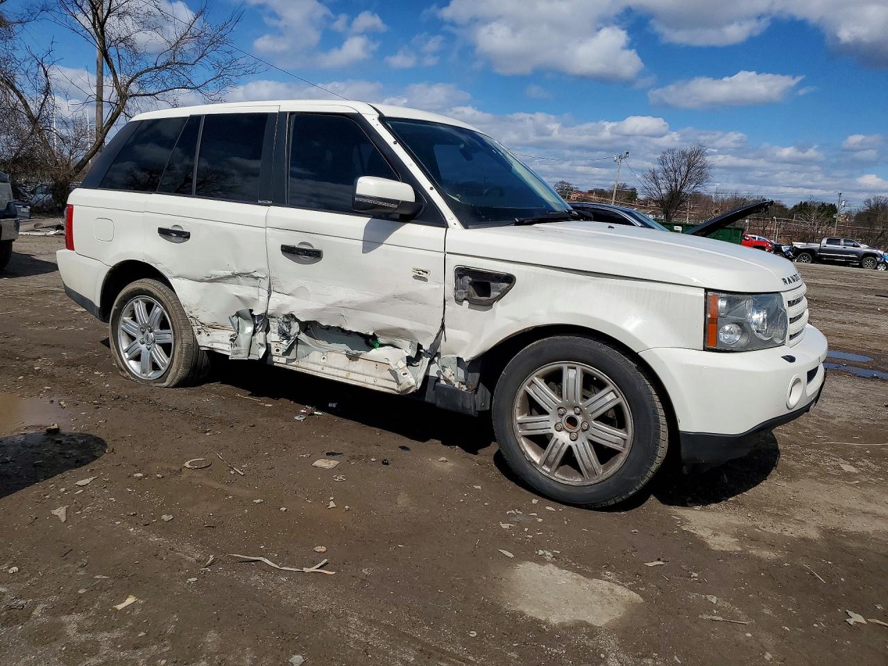 2008 Land Rover Range Rover Sport Hse White vin: SALSF25478A188111