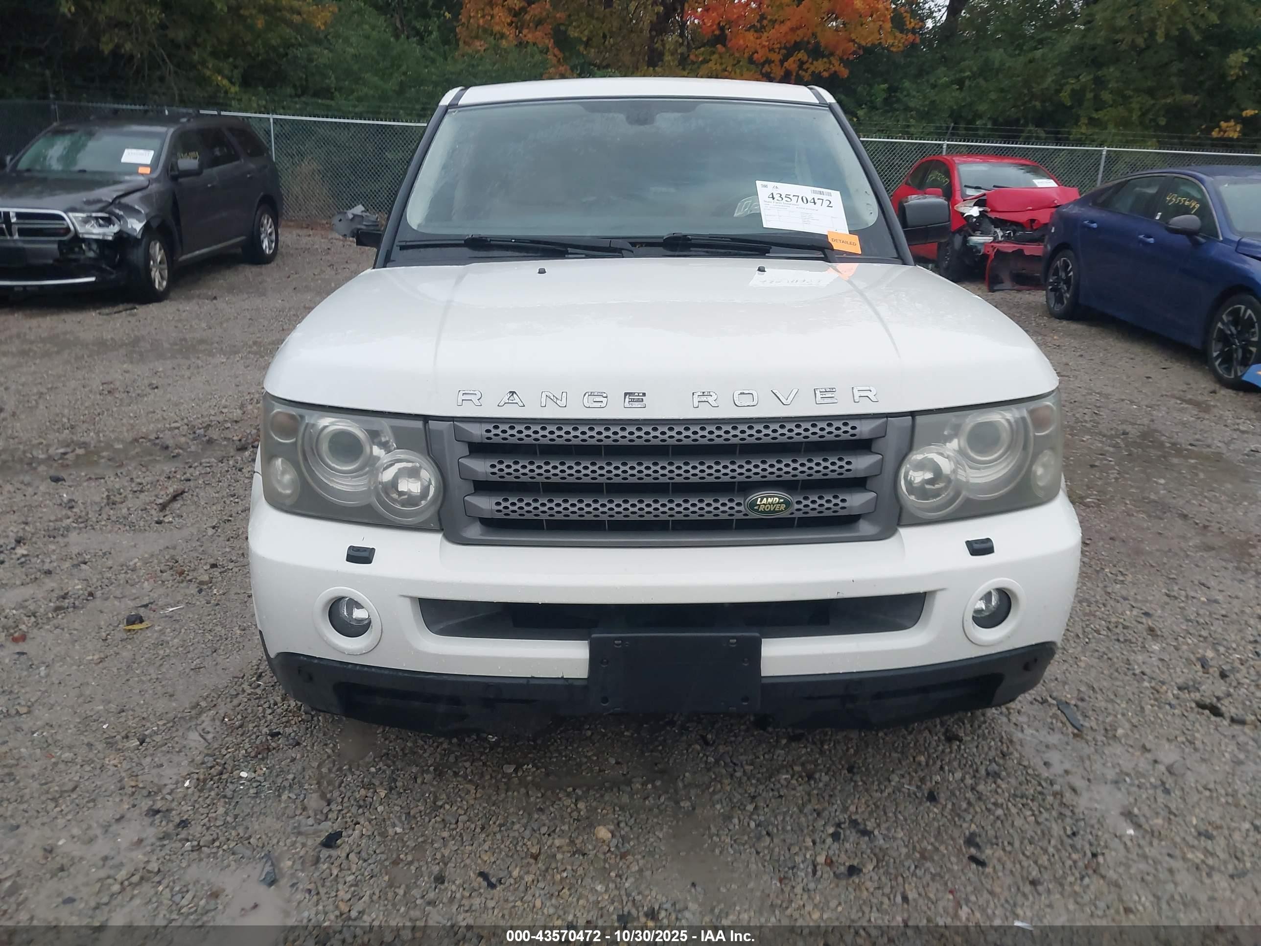 2006 Land Rover Range Rover Sport Hse White vin: SALSF25486A935499