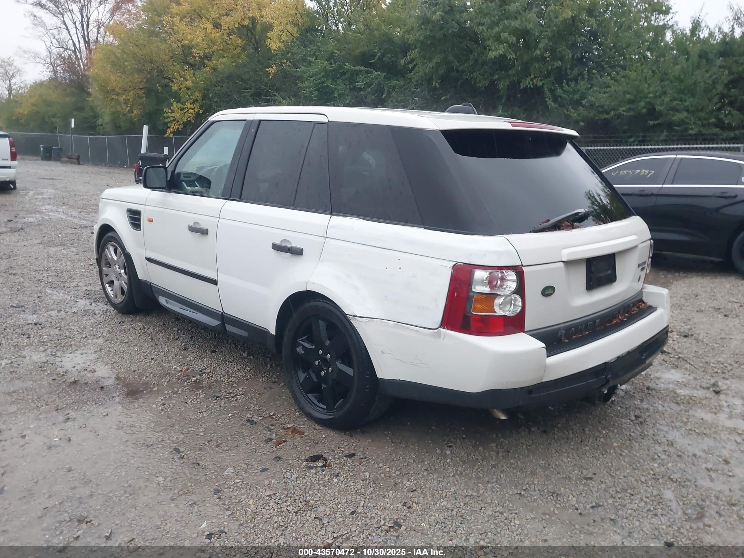 2006 Land Rover Range Rover Sport Hse White vin: SALSF25486A935499