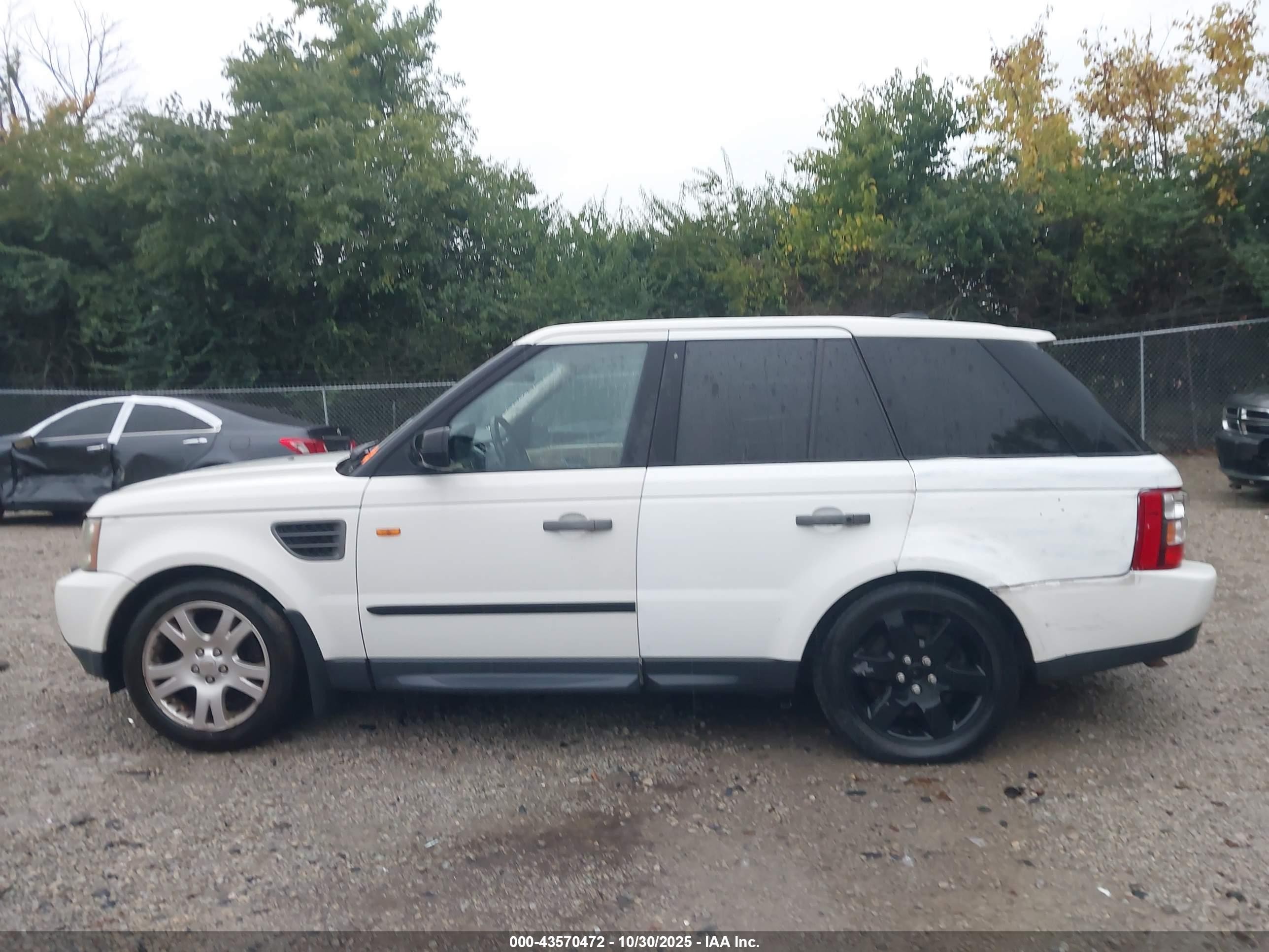 2006 Land Rover Range Rover Sport Hse White vin: SALSF25486A935499