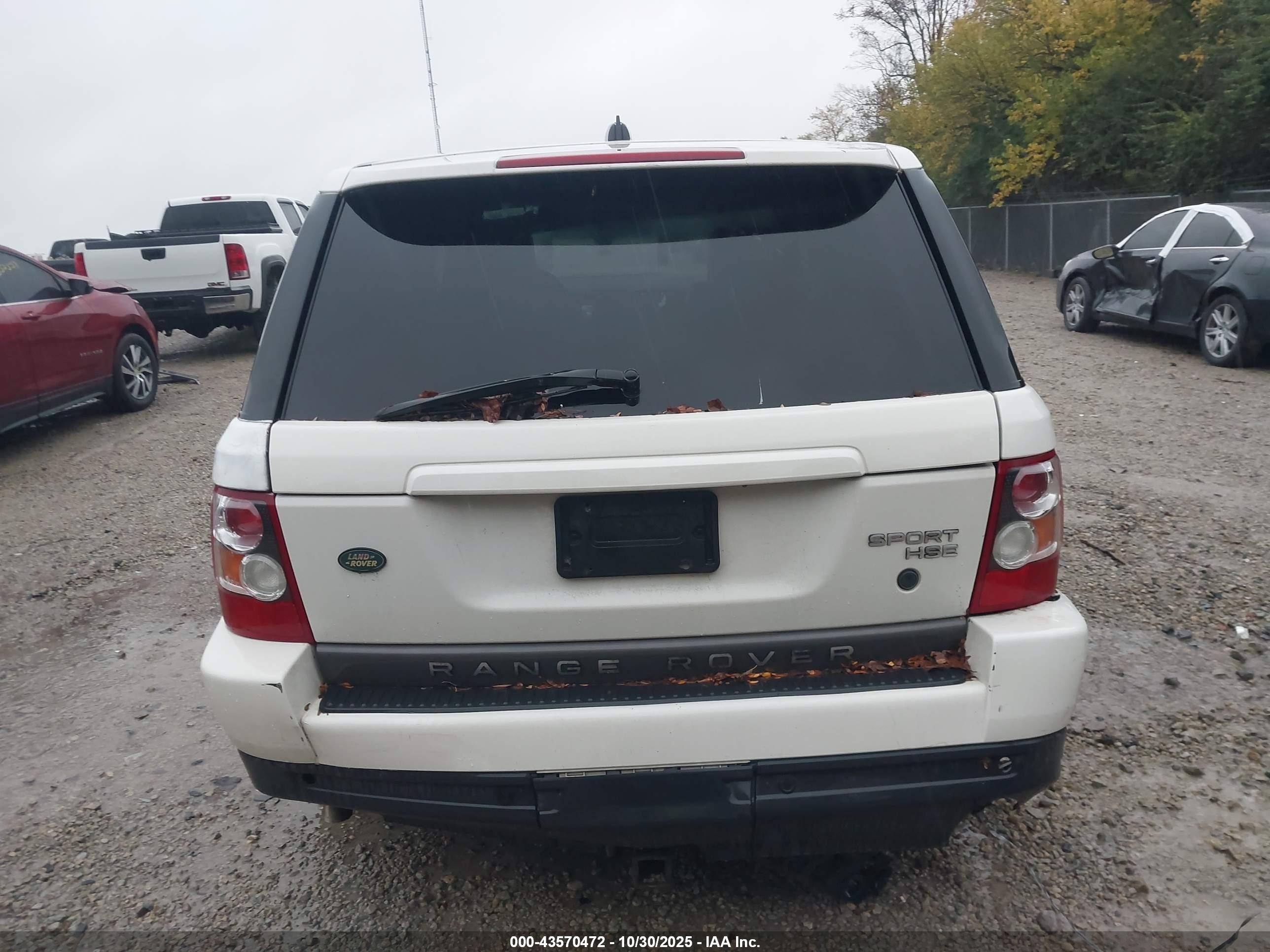 2006 Land Rover Range Rover Sport Hse White vin: SALSF25486A935499