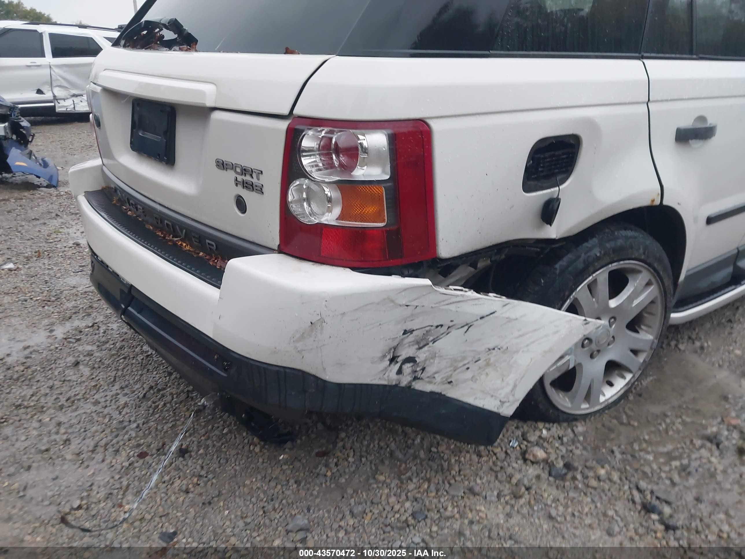 2006 Land Rover Range Rover Sport Hse White vin: SALSF25486A935499