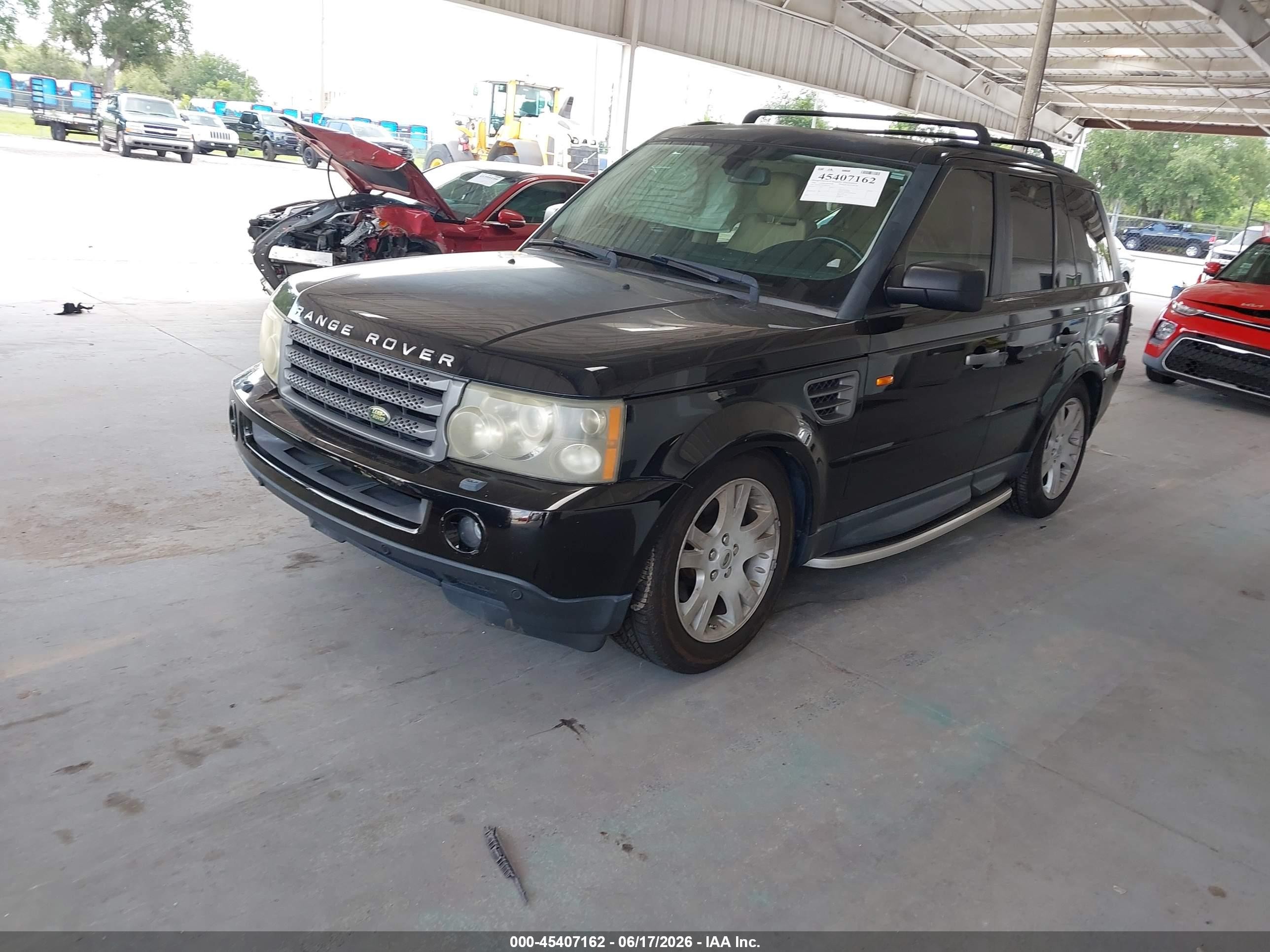 2006 Land Rover Range Rover Sport Hse Black vin: SALSF25496A981553
