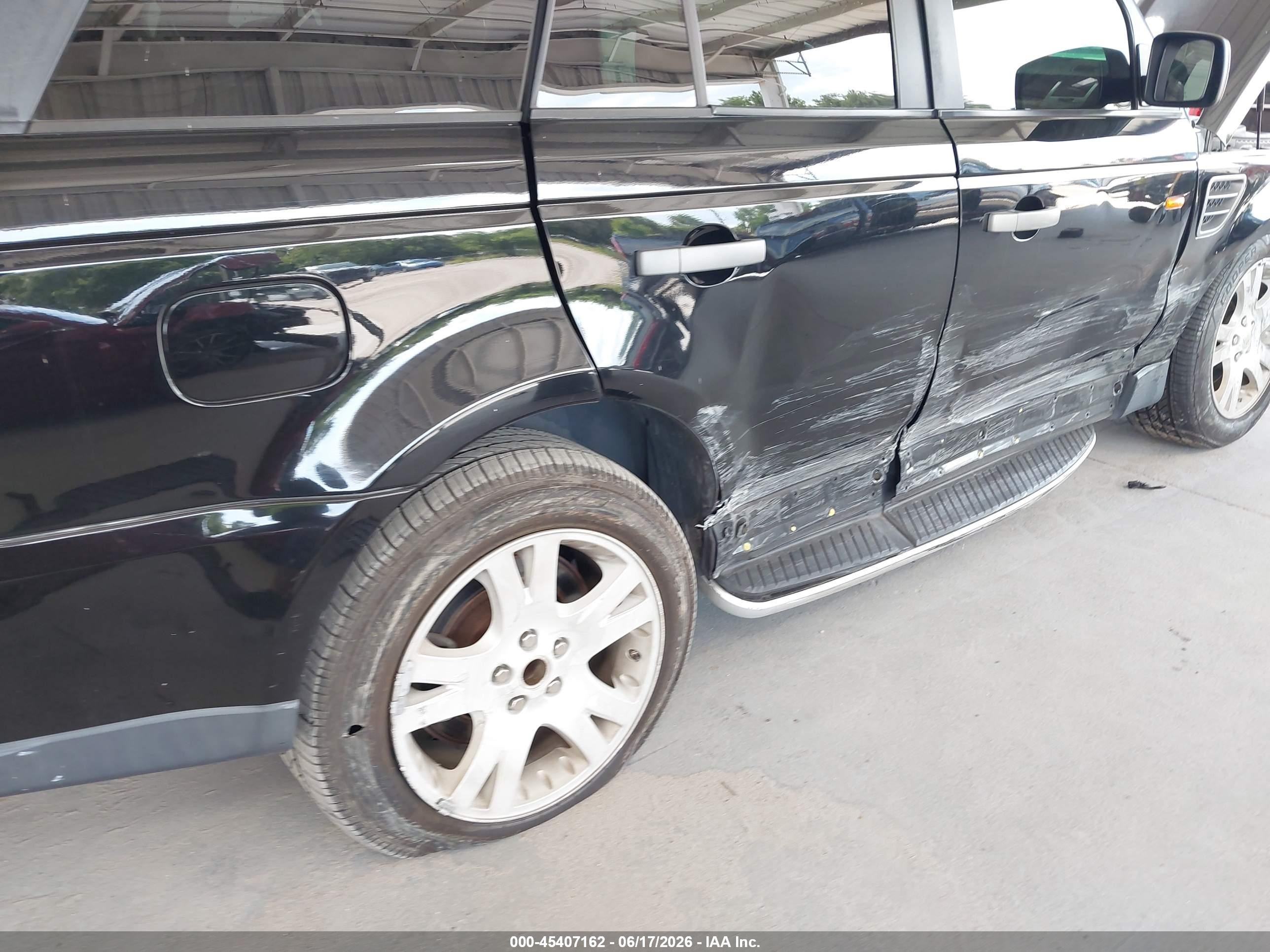 2006 Land Rover Range Rover Sport Hse Black vin: SALSF25496A981553