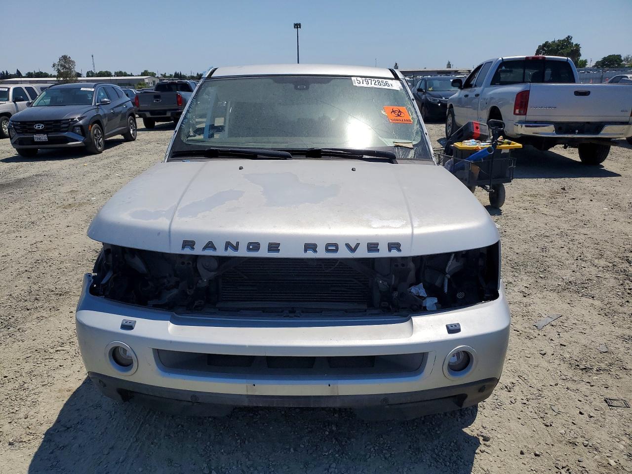 2007 Land Rover Range Rover Sport Hse Silver vin: SALSF25497A987242