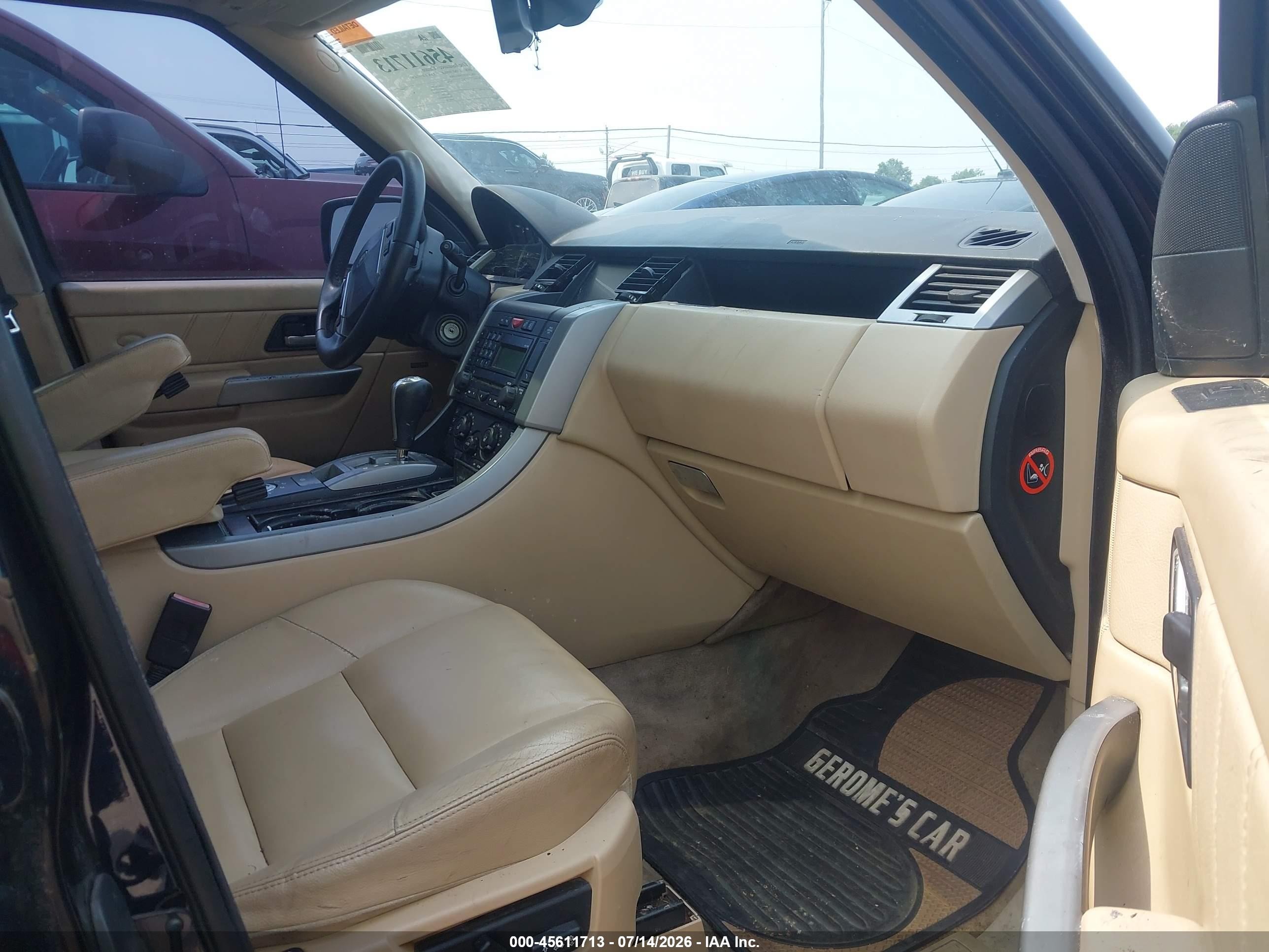 2008 Land Rover Range Rover Sport Hse Черный vin: SALSF25498A169978