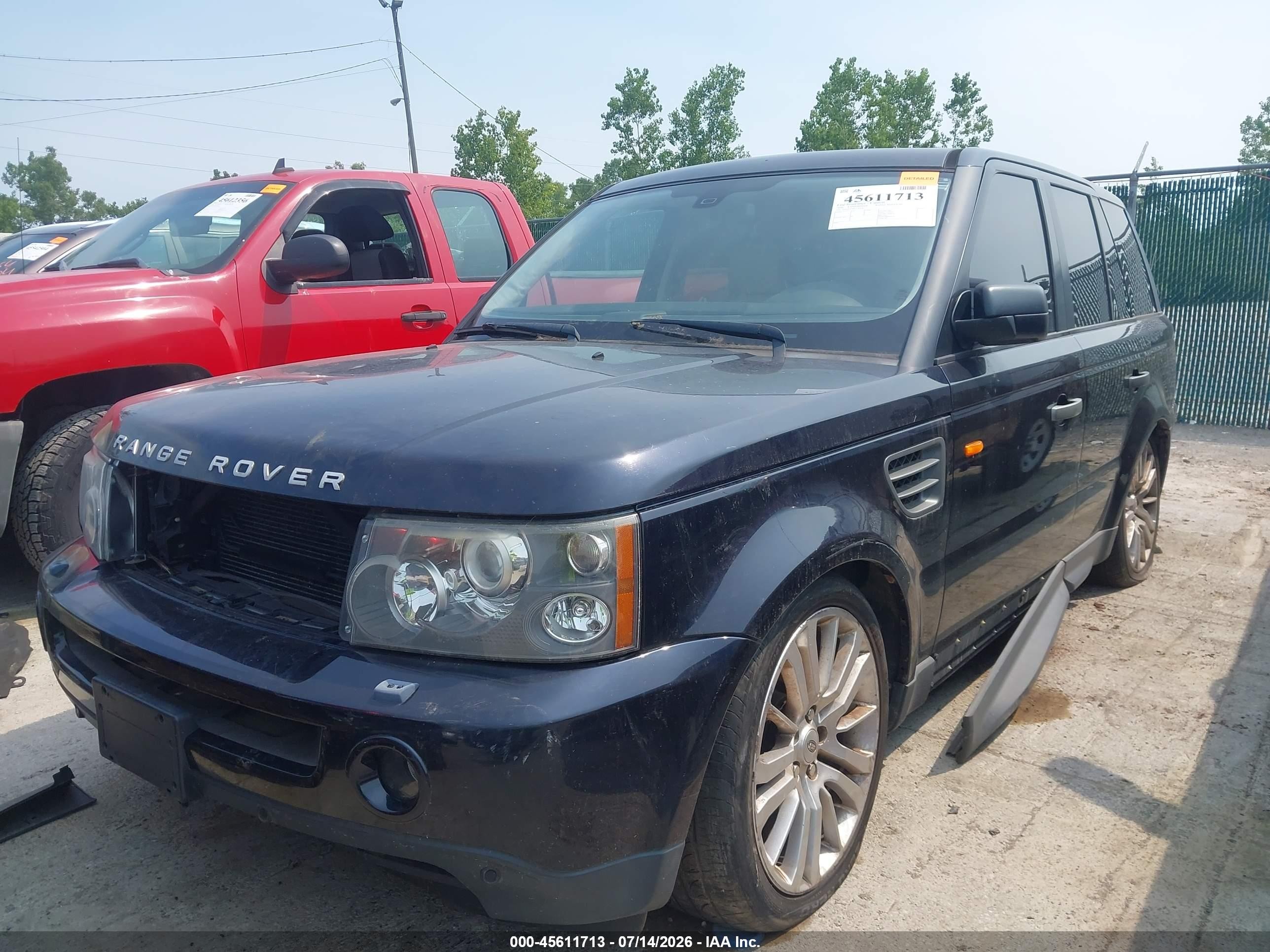 2008 Land Rover Range Rover Sport Hse Черный vin: SALSF25498A169978