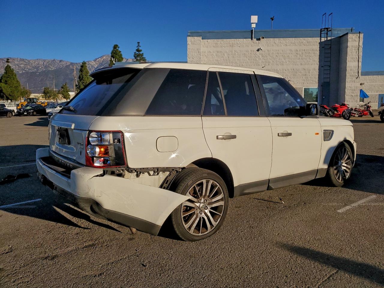 2007 Land Rover Range Rover Sport Hse White vin: SALSF254X7A113529