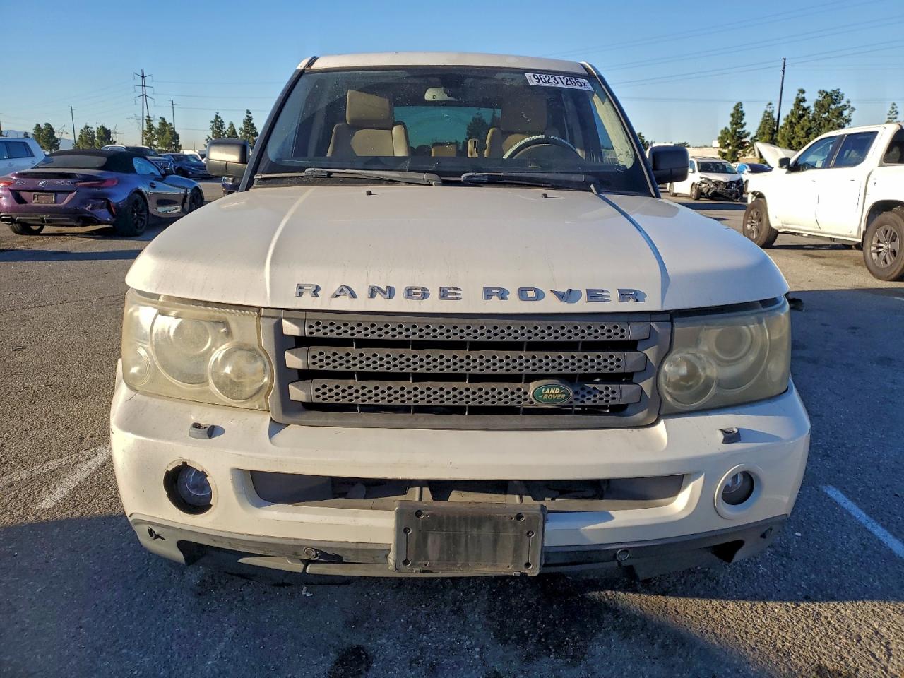 2007 Land Rover Range Rover Sport Hse White vin: SALSF254X7A113529