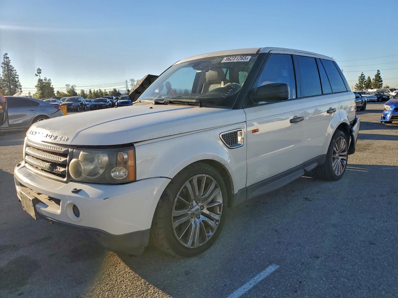 2007 Land Rover Range Rover Sport Hse White vin: SALSF254X7A113529