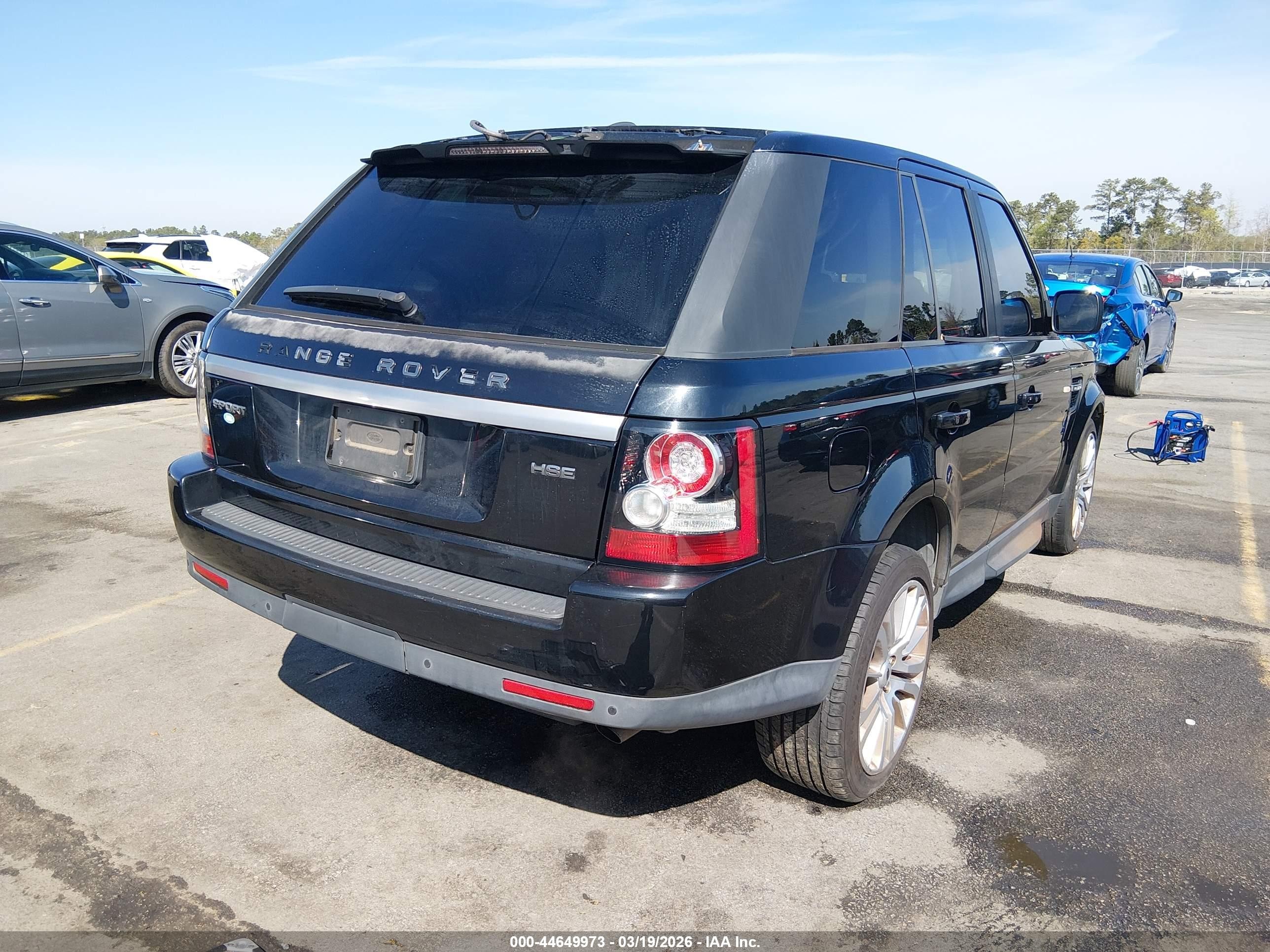 2012 Land Rover Range Rover Sport Hse Black vin: SALSF2D40CA726870