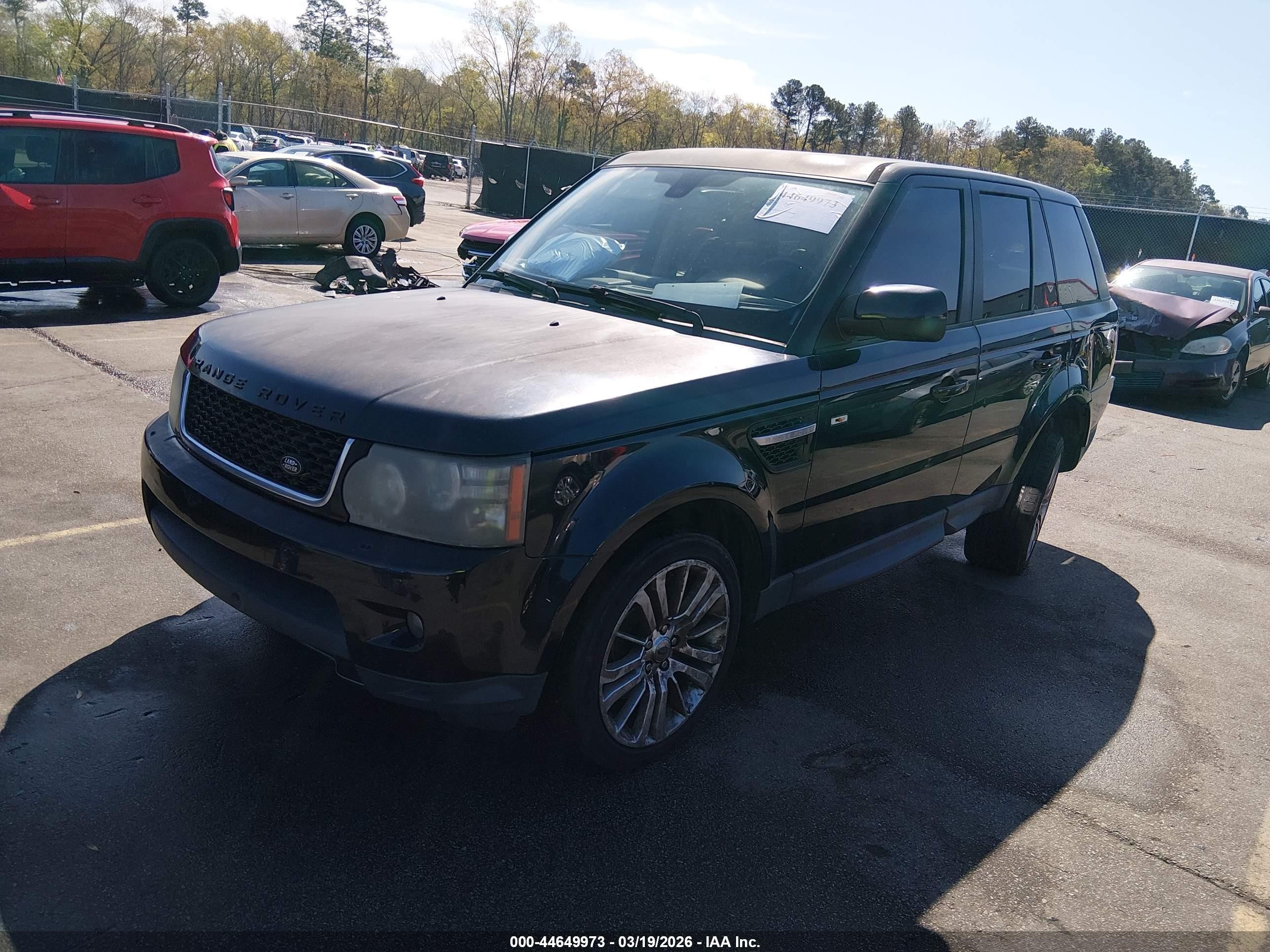 2012 Land Rover Range Rover Sport Hse Black vin: SALSF2D40CA726870
