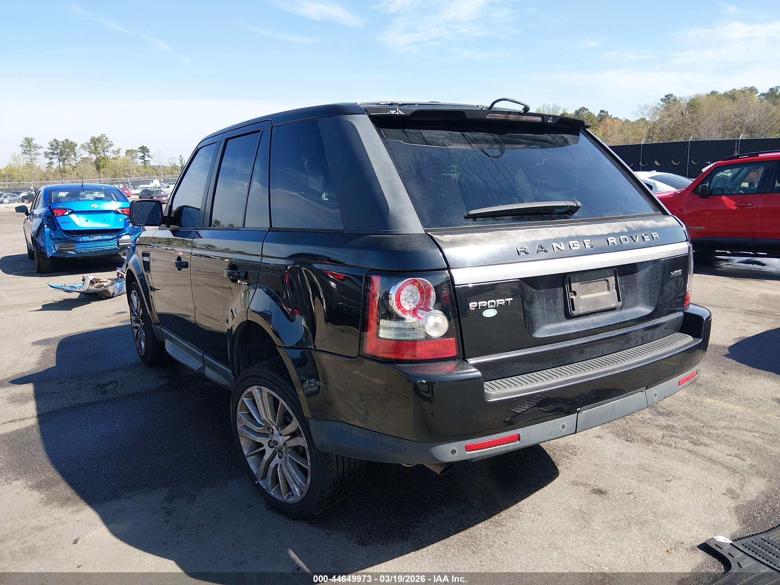 2012 Land Rover Range Rover Sport Hse Black vin: SALSF2D40CA726870
