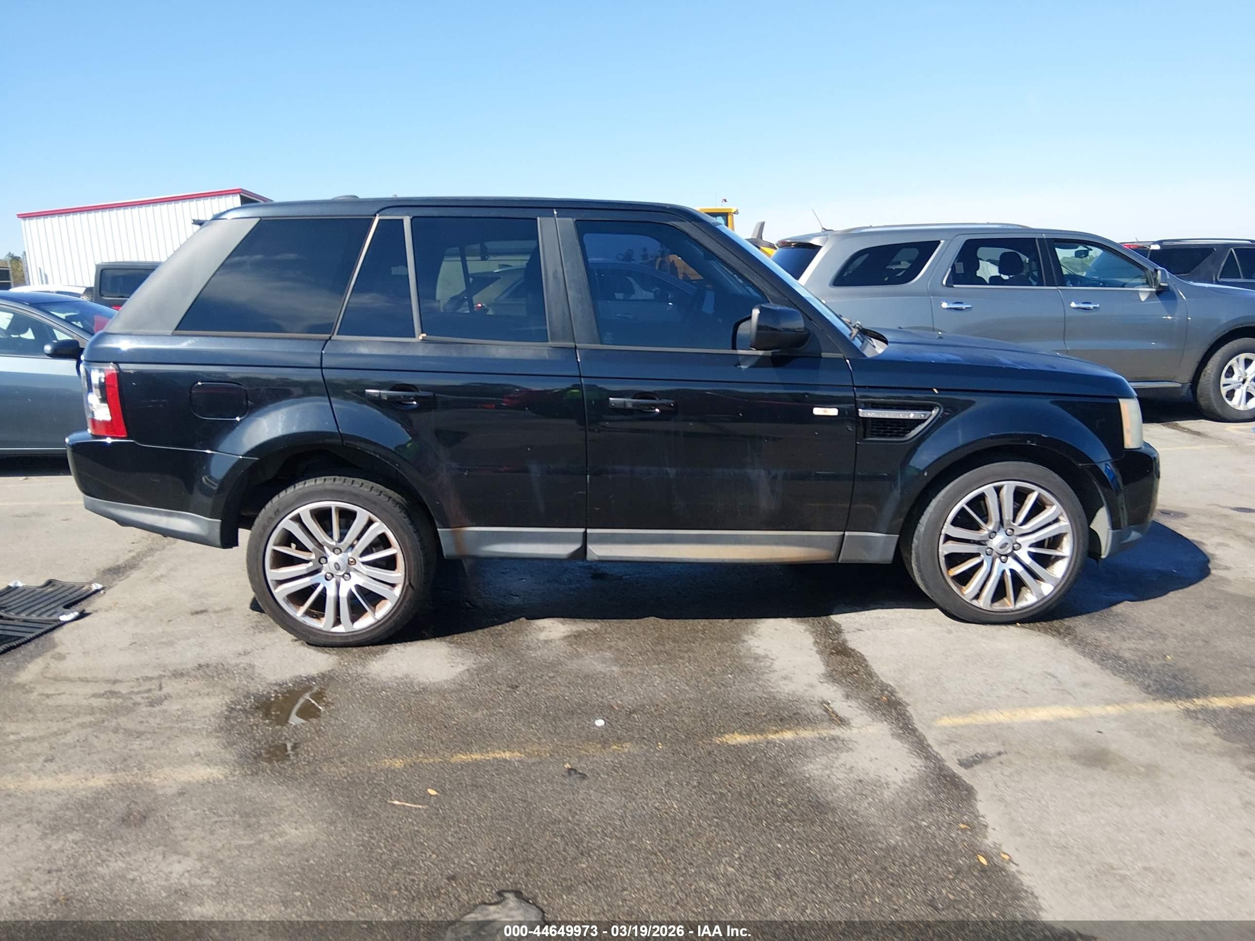 2012 Land Rover Range Rover Sport Hse Black vin: SALSF2D40CA726870