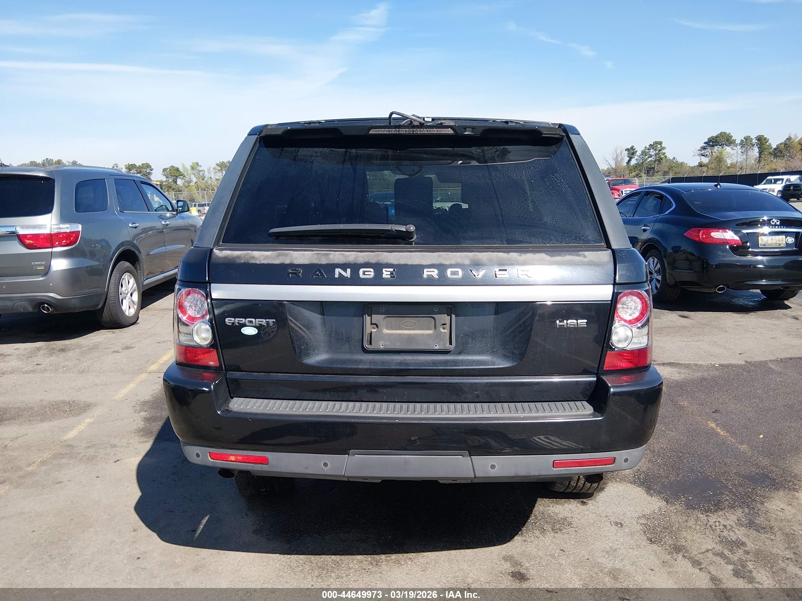 2012 Land Rover Range Rover Sport Hse Black vin: SALSF2D40CA726870
