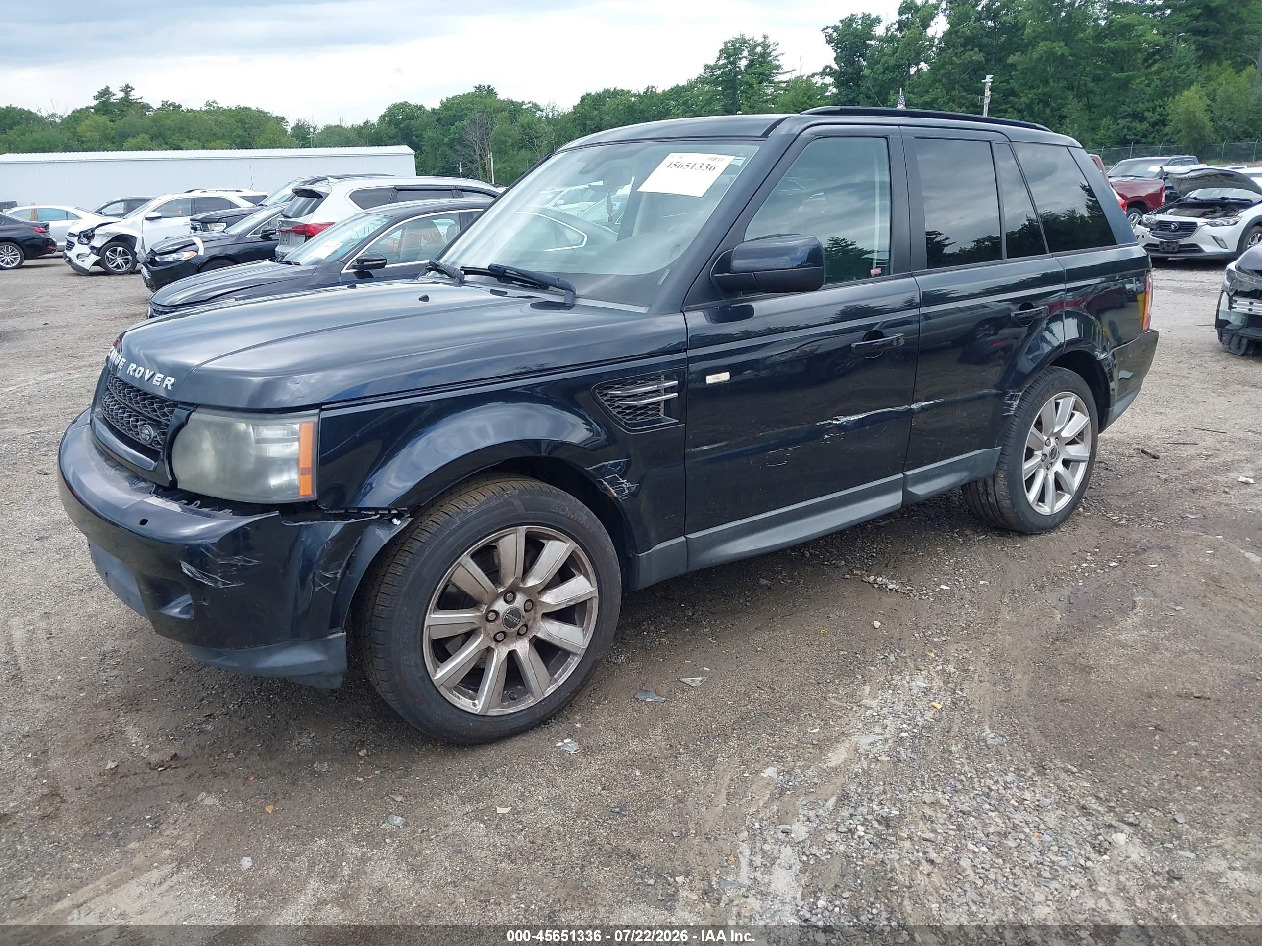 2012 Land Rover Range Rover Sport Hse Black vin: SALSF2D40CA731695