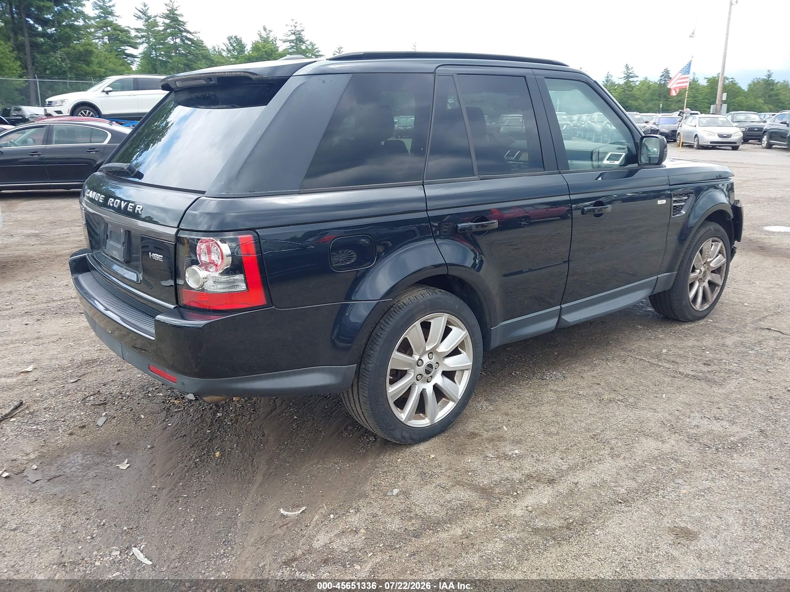 2012 Land Rover Range Rover Sport Hse Black vin: SALSF2D40CA731695