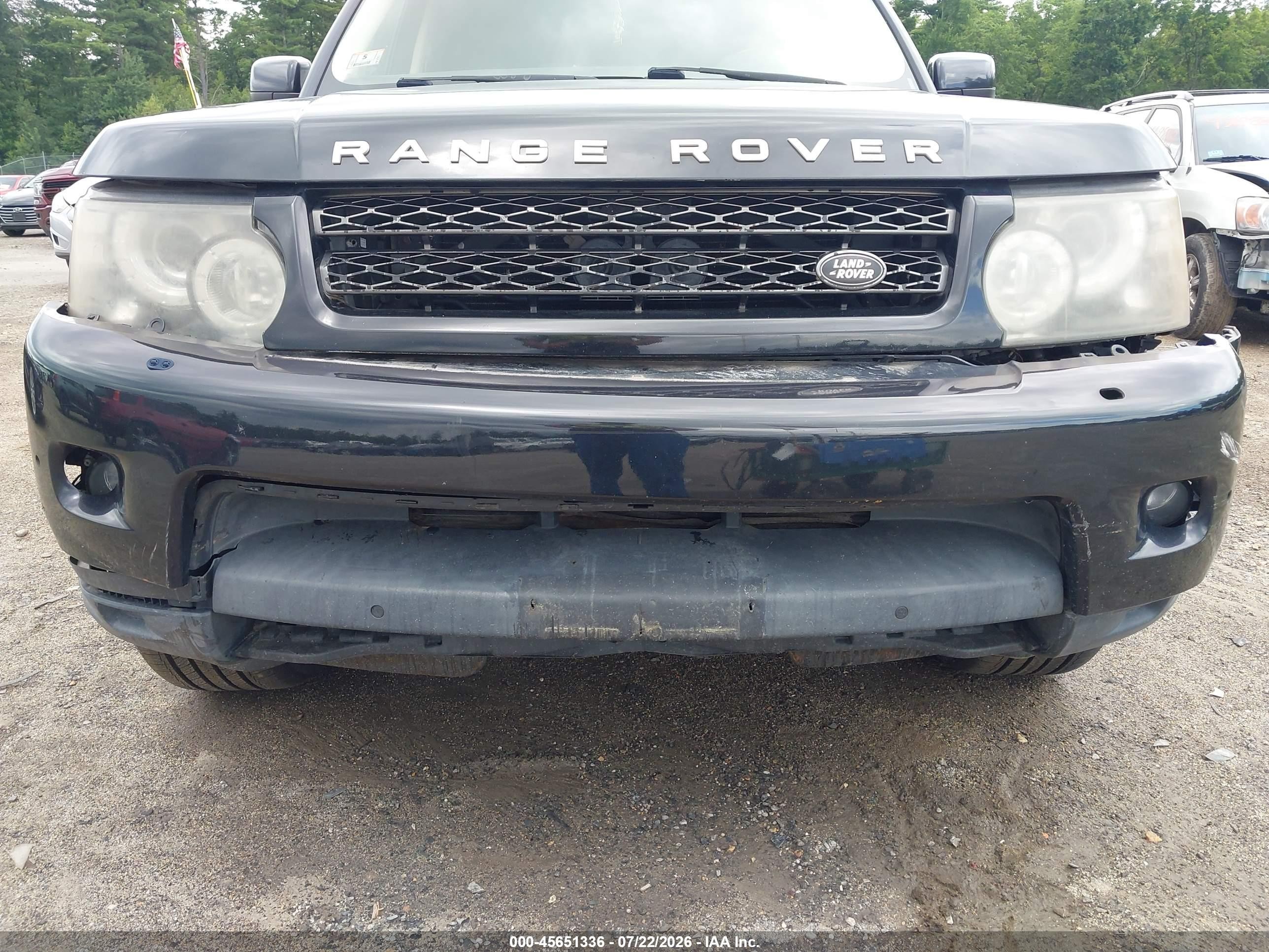 2012 Land Rover Range Rover Sport Hse Black vin: SALSF2D40CA731695