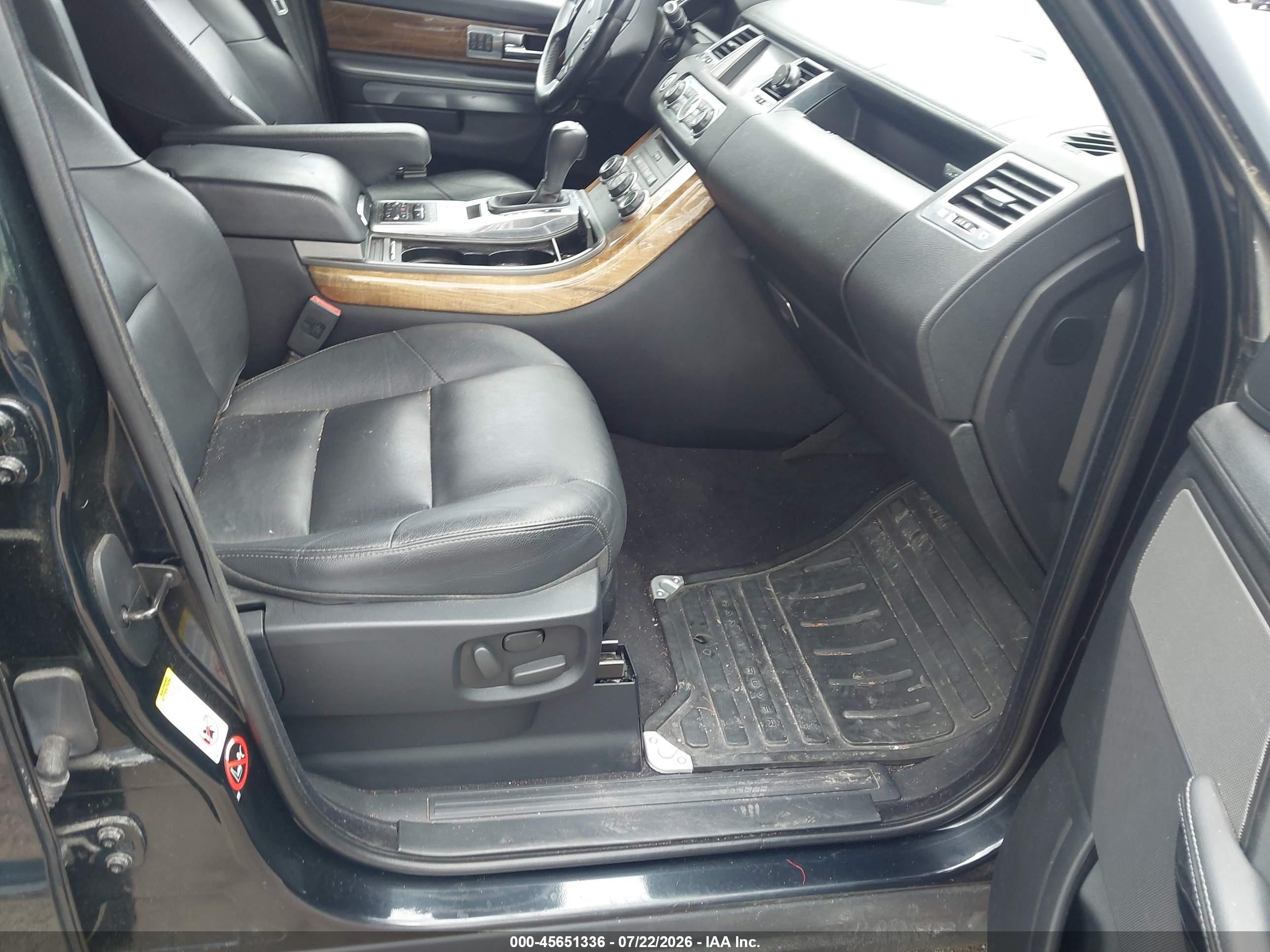 2012 Land Rover Range Rover Sport Hse Black vin: SALSF2D40CA731695