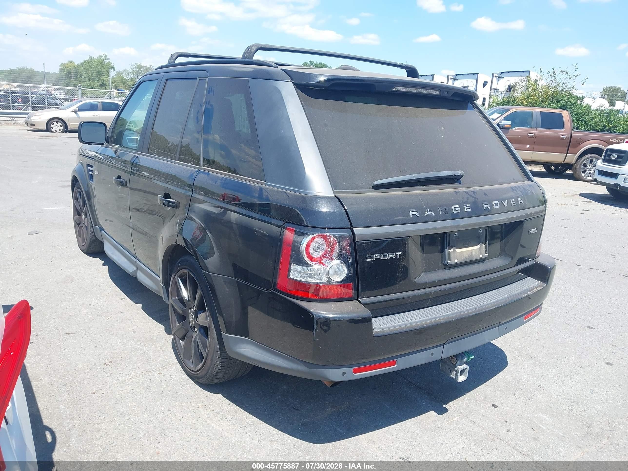 2013 Land Rover Range Rover Sport Hse Black vin: SALSF2D40DA811323