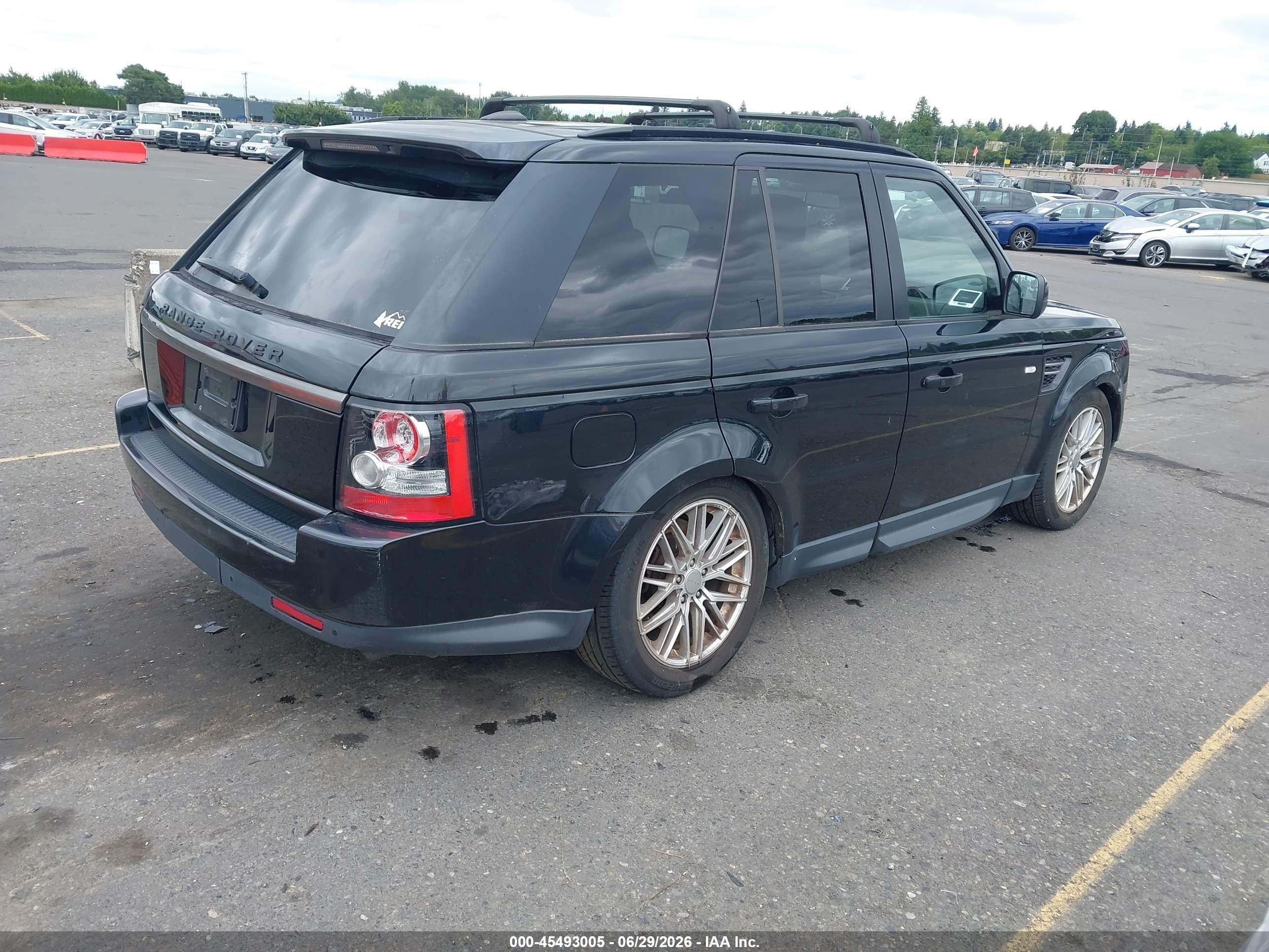2012 Land Rover Range Rover Sport Hse Черный vin: SALSF2D41CA720267