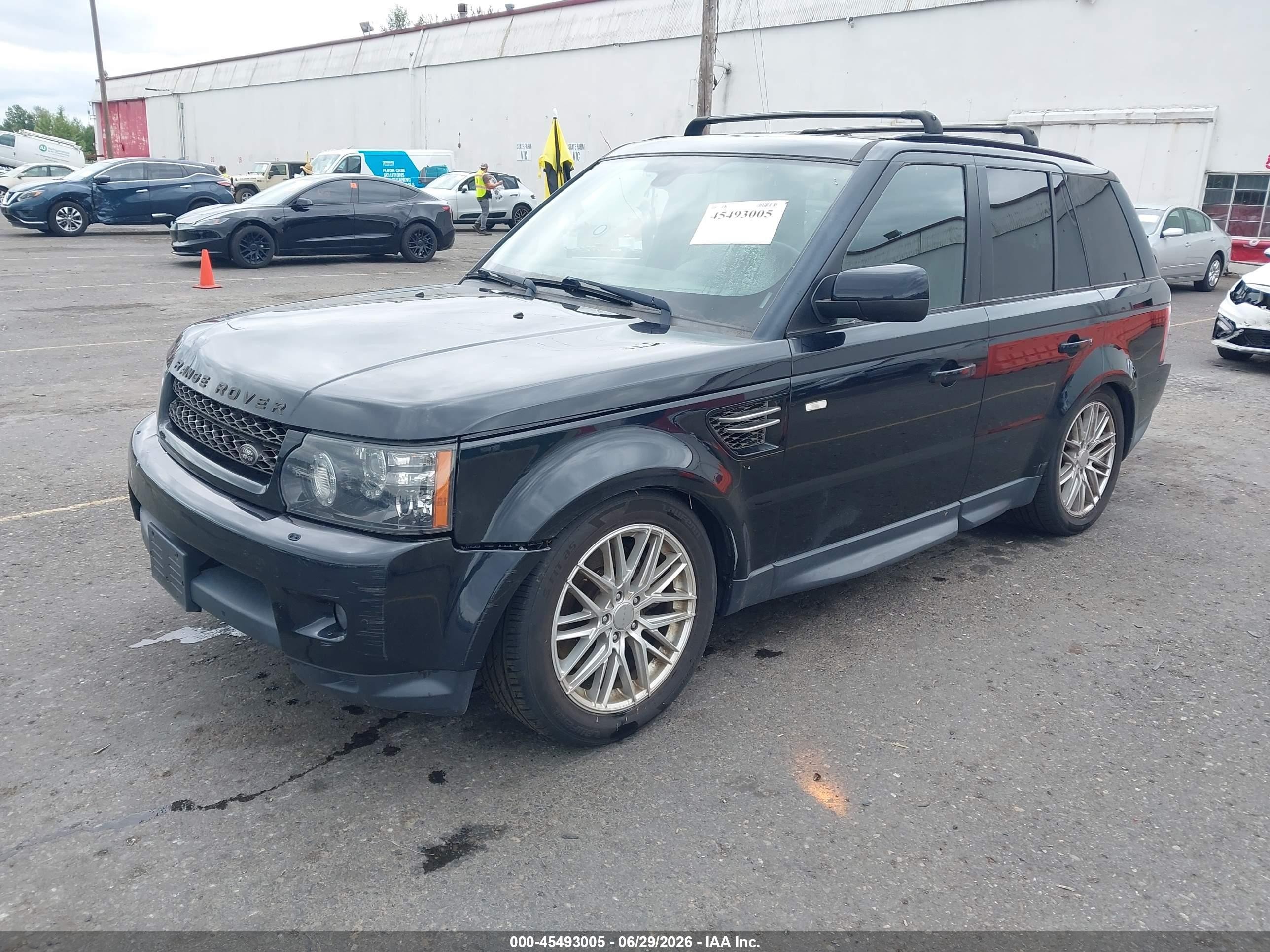 2012 Land Rover Range Rover Sport Hse Черный vin: SALSF2D41CA720267