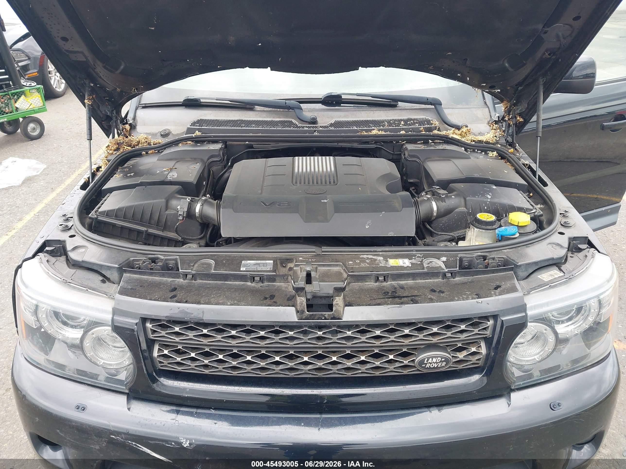 2012 Land Rover Range Rover Sport Hse Черный vin: SALSF2D41CA720267