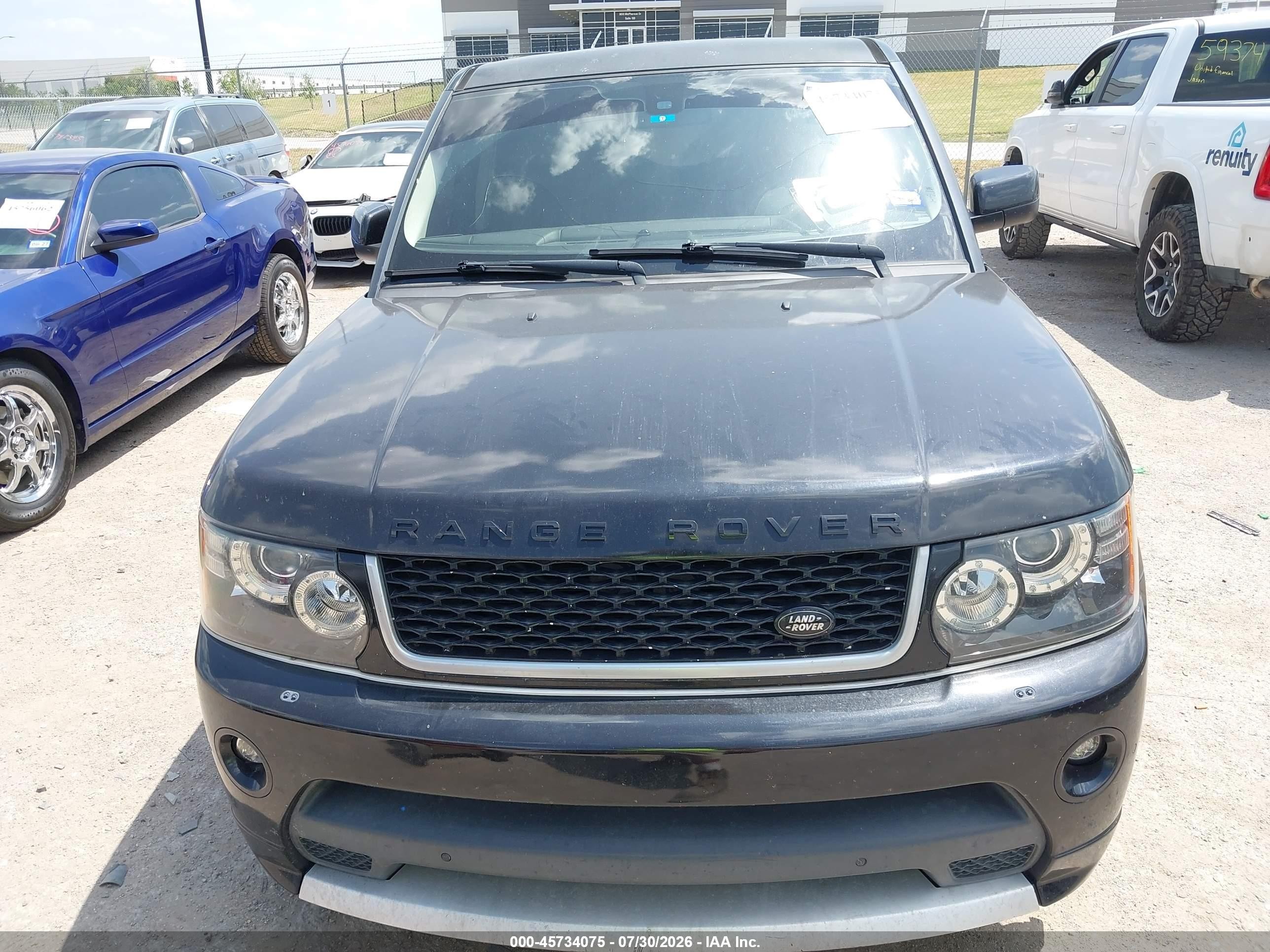 2013 Land Rover Range Rover Sport Hse Black vin: SALSF2D41DA807944