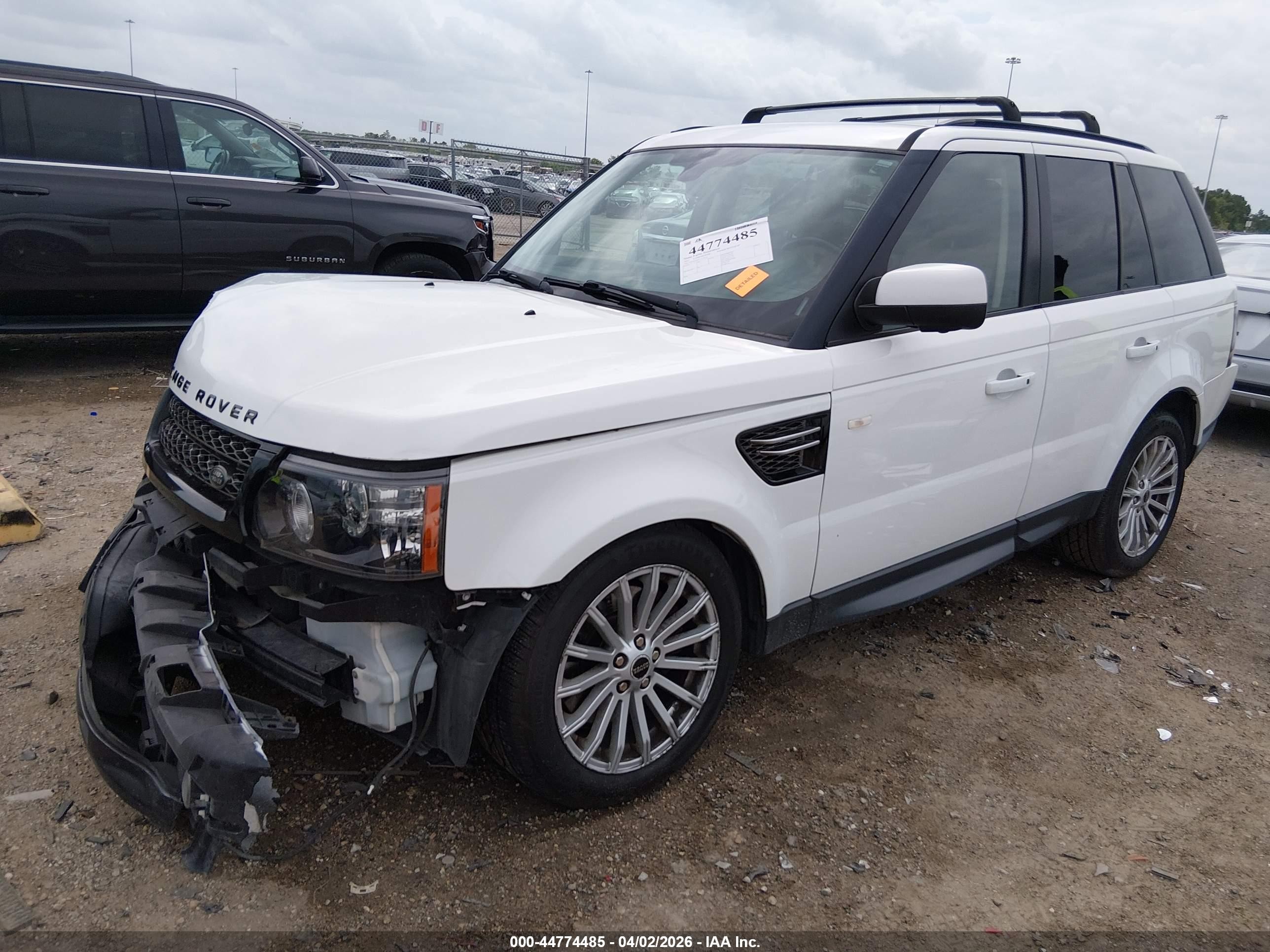 2012 Land Rover Range Rover Sport Hse White vin: SALSF2D43CA732274